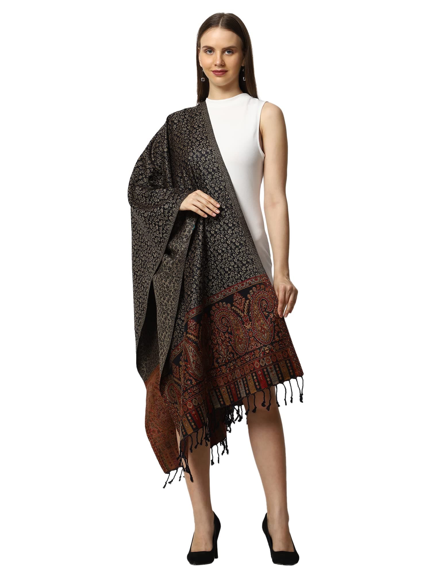 SWI WITH LABELWomen's Kashmiri Wool Stole 2K87