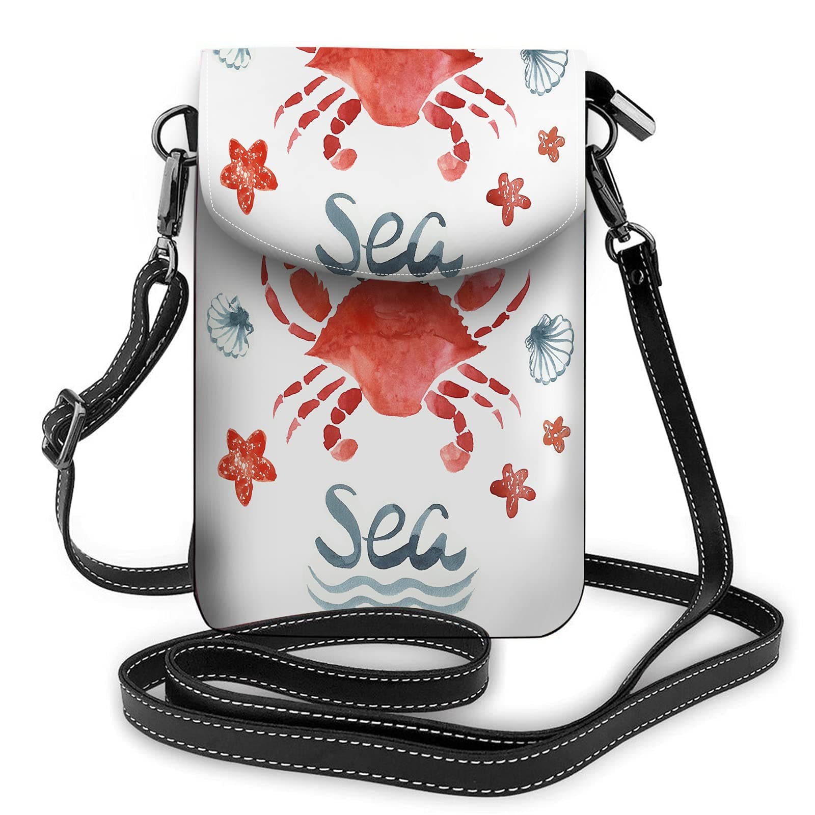 Bulldog Crossbody Cell Phone Purse Dog Pet Army Piolt Glasses Aircraft Airplane HatWallet Handbag