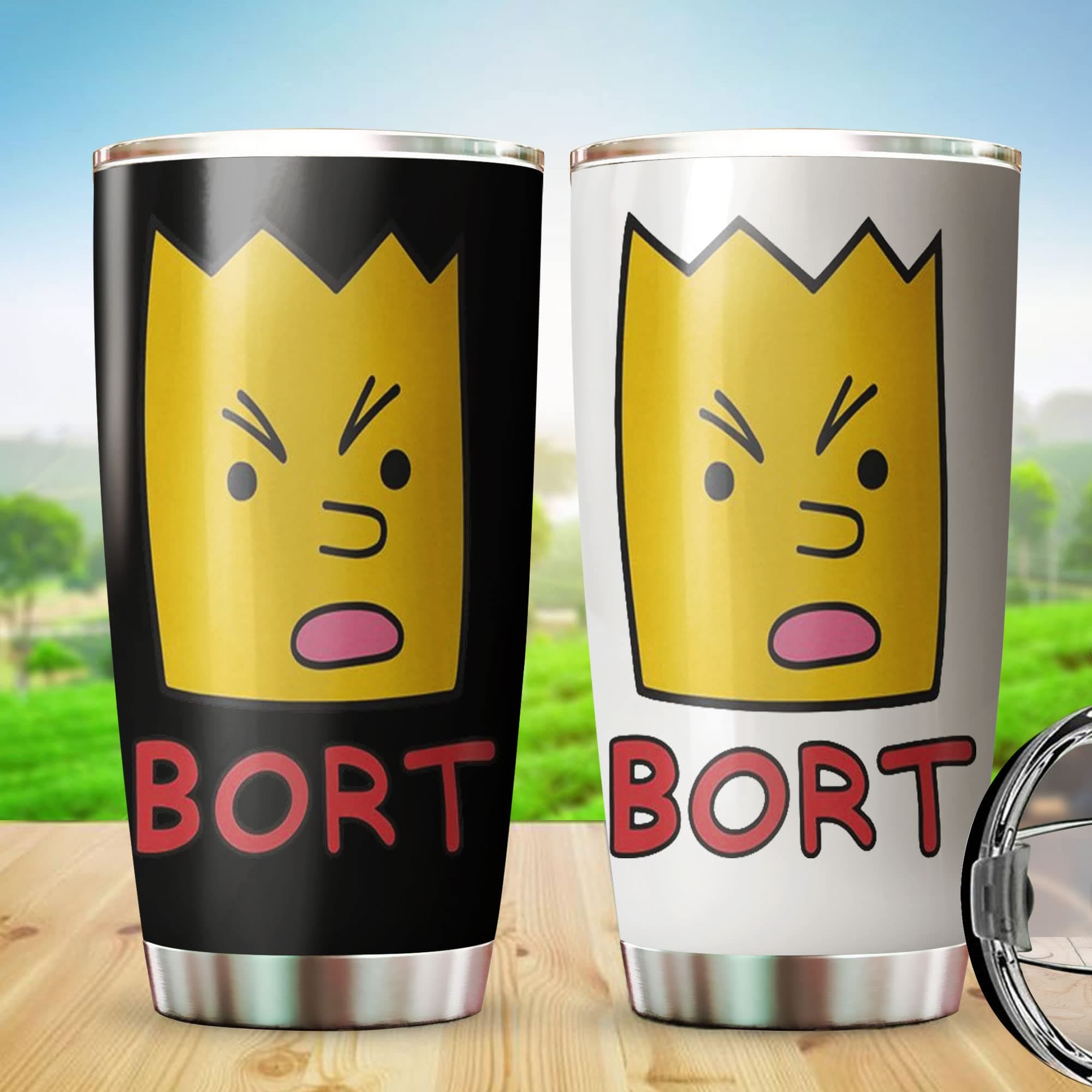 Shubble Bort Shubble Merch Stainless Steel Insulated Tumbler 20oz Hot Funny Travel Cups Cold Hot Coffee Cup Wine Iced Tea Cup Suit For Home Office Travel