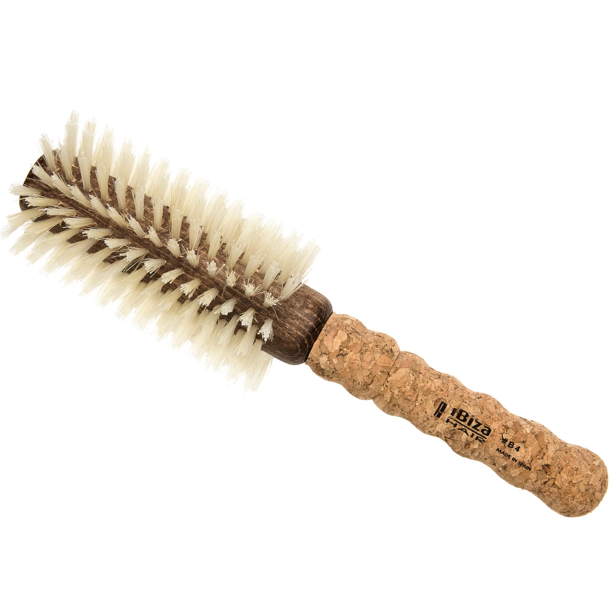 Round brush - Eco Cork Wood - B4 Natural - Professional - Handmade - Large
