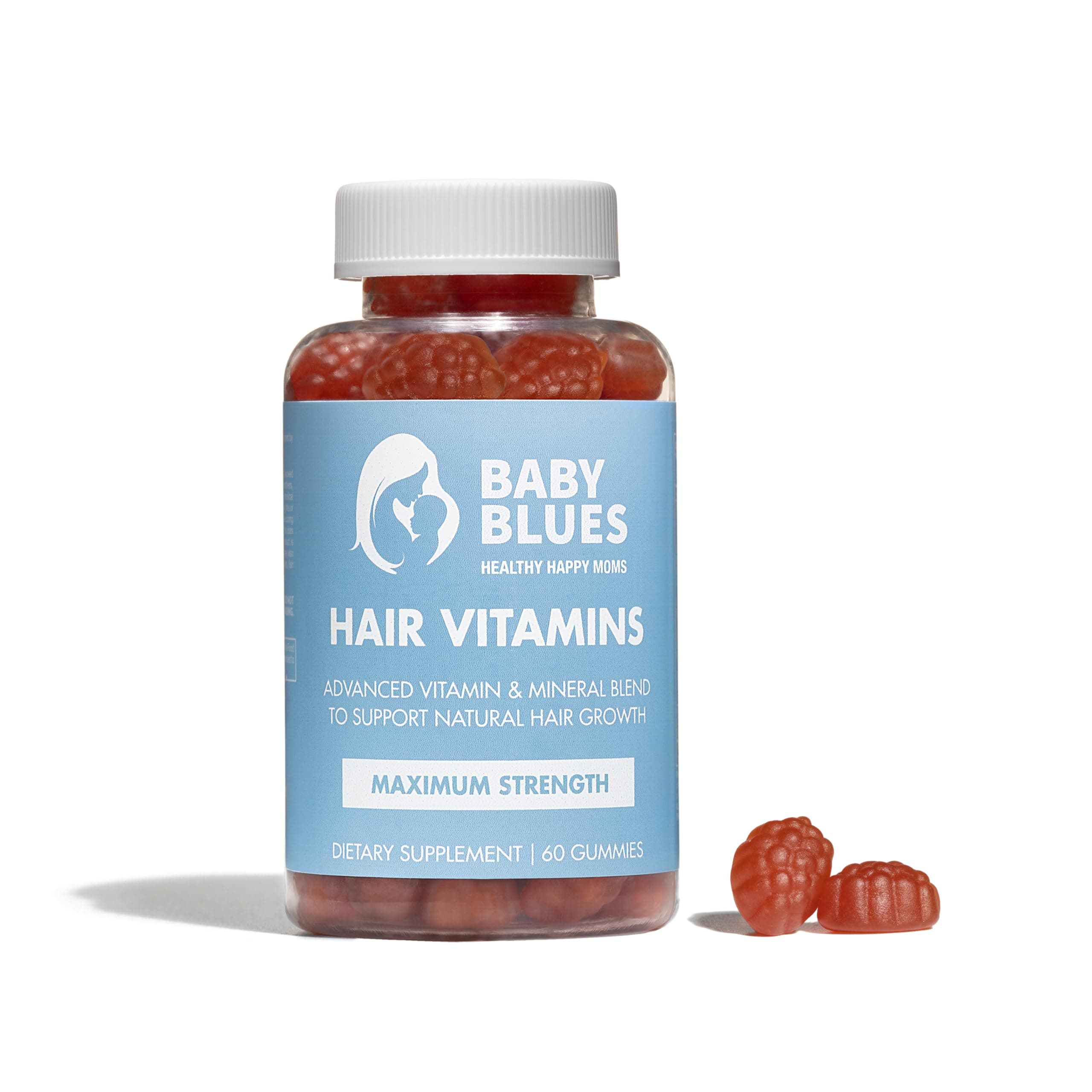 Postpartum Hair Loss Vitamins - Passion Fruit Gummies with Biotin, Collagen, & Folate