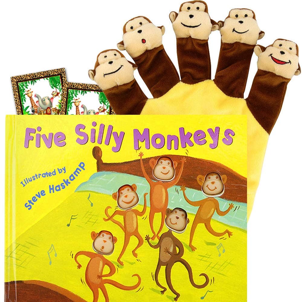 with Hand Puppet -- A Hand Puppet Board Book Baby Toddler (Includes Stickers)