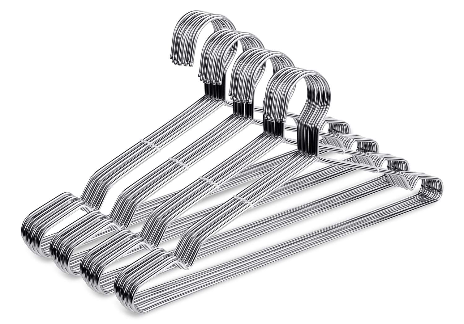 40 Pack Stainless Steel Coat Hangers