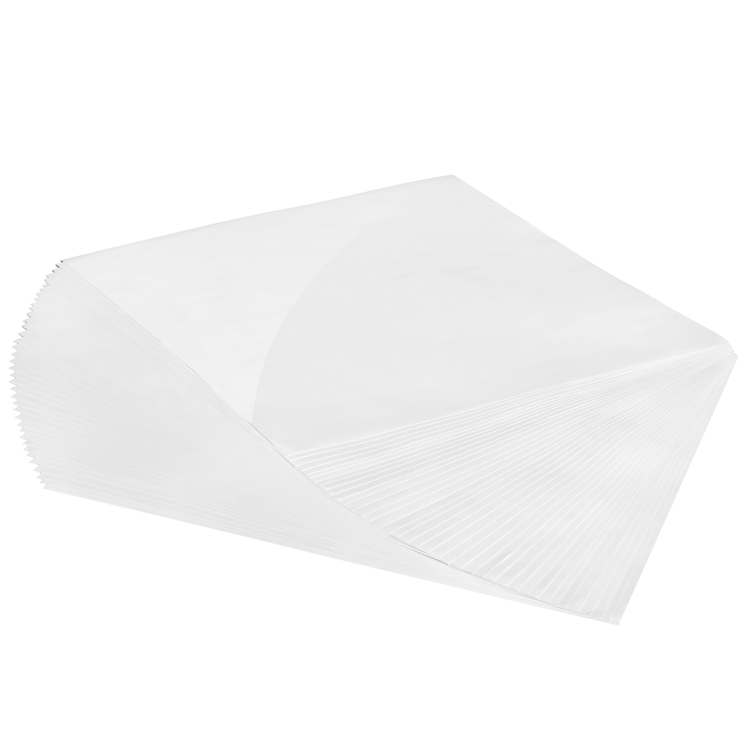 Permanent Glossy White Vinyl Sheets Better Than Vinyl Rolls - EZ Craft USA - 12" x 12" - 40 Glossy Adhesive Backed Sheets Work with Cricut and Other Cutters