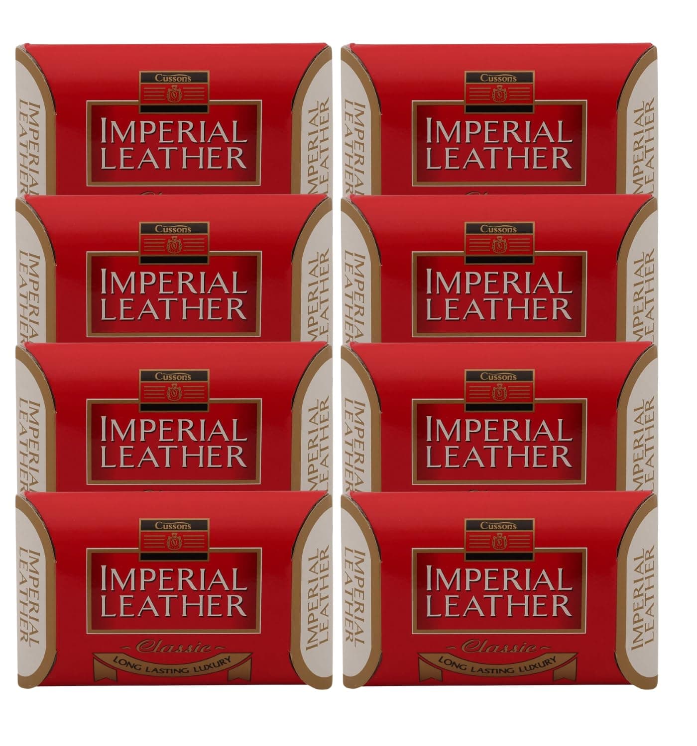 Original Imperial Leather Soap Bars (8 x 110g) - Bundle Pack of Official Imperial Leather Soap | Hand & Body Cleanser and Protector | Mega Bundle Deal, Long Lasting 110g Bars | Luxury Beauty