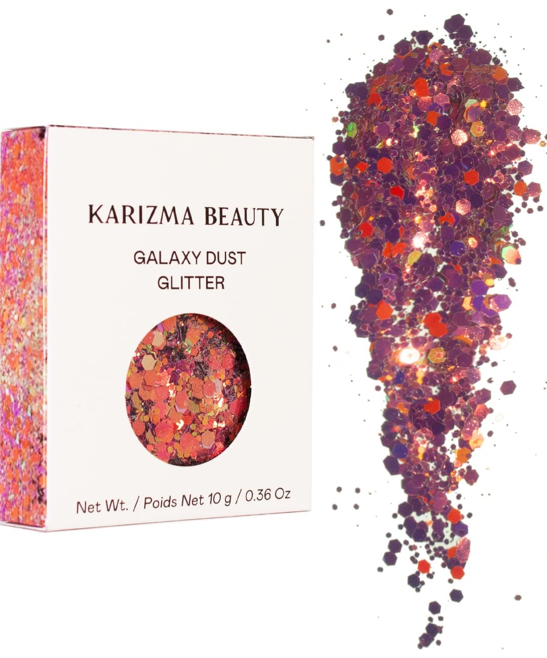 Galaxy Dust Body Glitter. 10g Chunky Face, Hair, Eye and Body for Women. Rave, Festival Accessories, Cosmetic Makeup. Loose Glitter Set