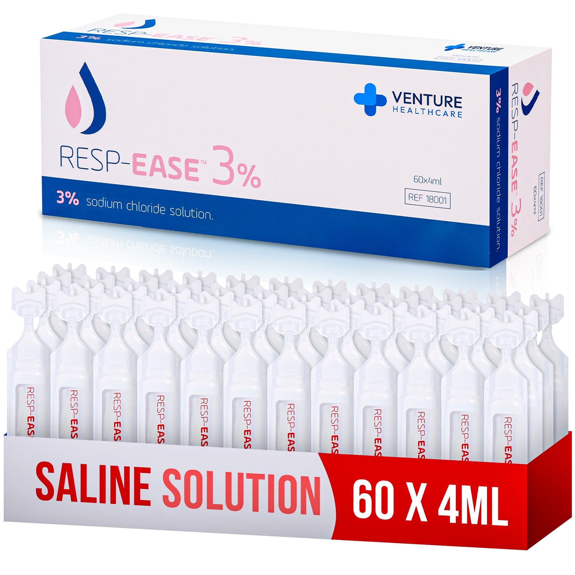 3% Saline Solution for Moisturizing of The Airways - Sodium Chloride 3% for Nose, Nasal Cleanse for Adults and All Ages - 240ml / 8.12 fl oz
