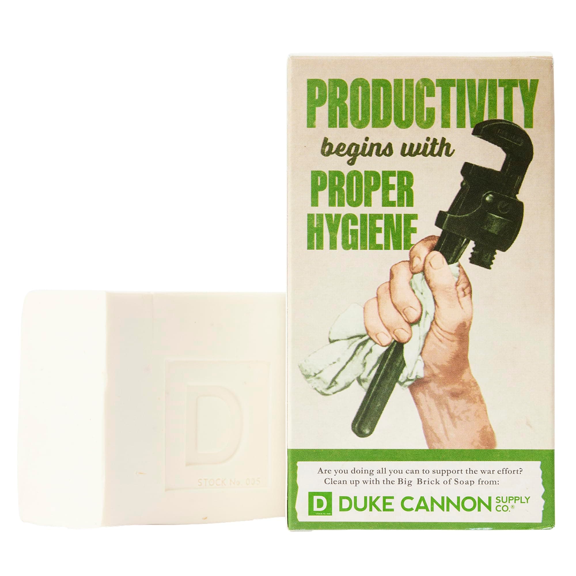 Duke Cannon WWII Era Big Brick of Soap for Men - Productivity, 10oz. Limited Edition