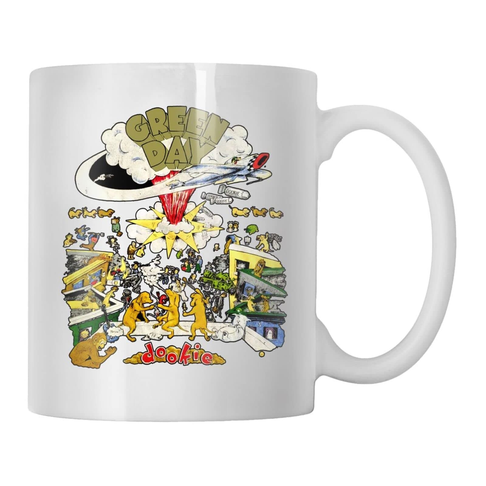 VOLTX DESIGN - Printed Vtg Green Day Dookie 1994 Tour Ceramic Coffee Mug (330ml)