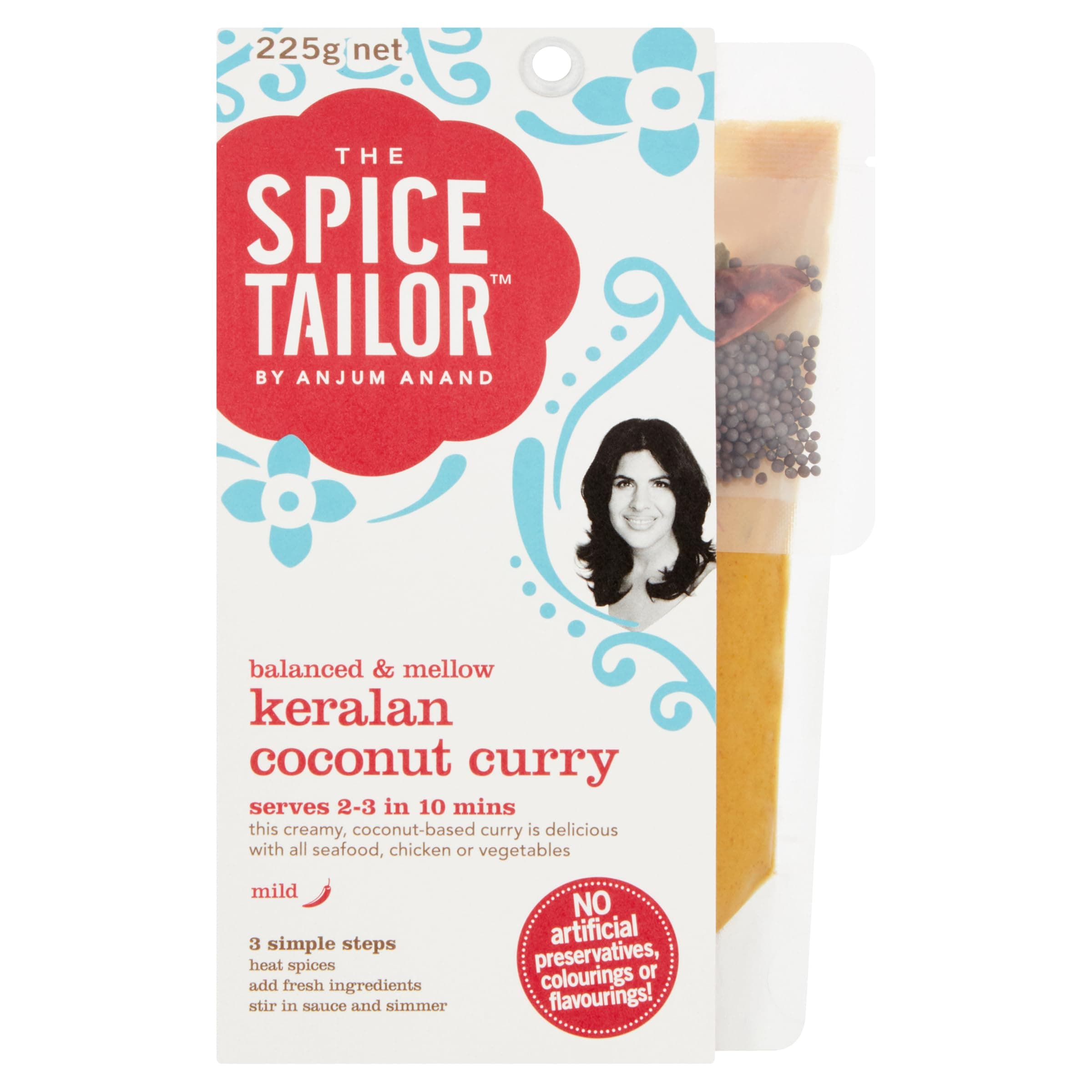 Indian Curry Sauce Kits, Keralan Coconut Curry, 300 g Packet (Pack of 5)