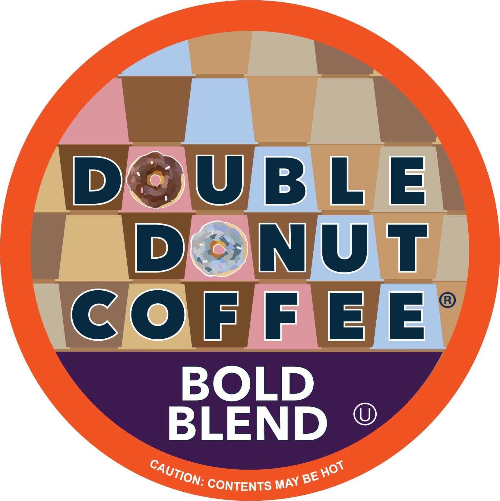 Double Donut Coffee, Fresh Bold Roast Coffee, Single-Serve Pods for Keurig K Cup Brewer Machines, 80 Capsules per Box