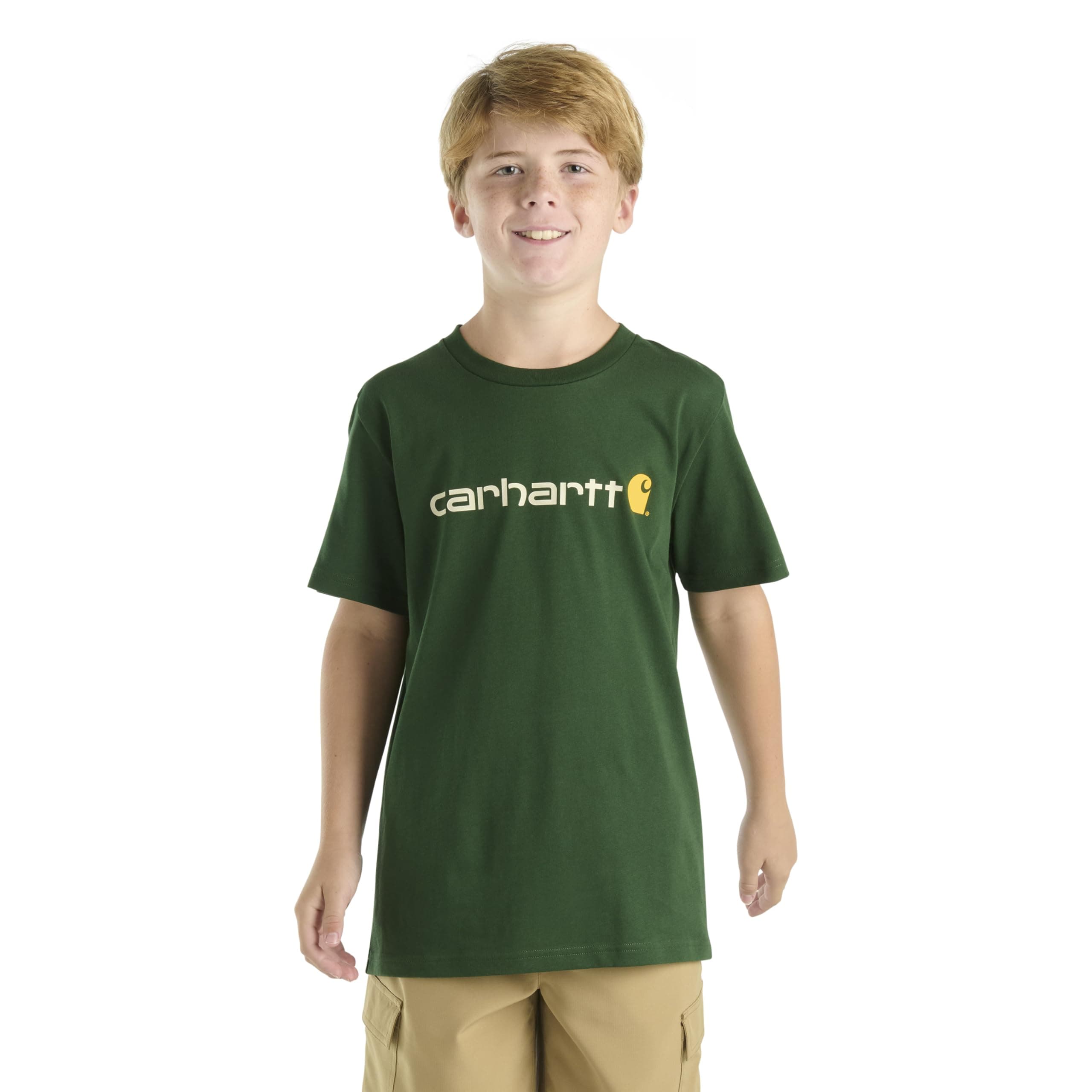 Carhartt Kid's CA6156 Short-Sleeve Logo Tee - Boys