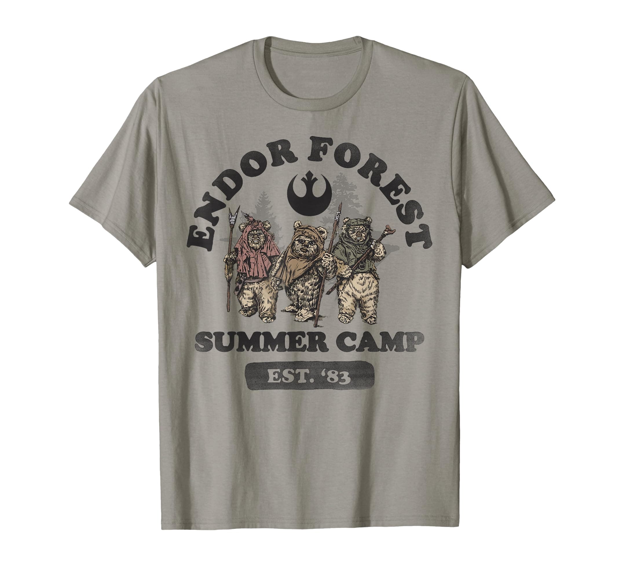 Endor Forest Summer Camp Ewok Trio Portrait T-Shirt