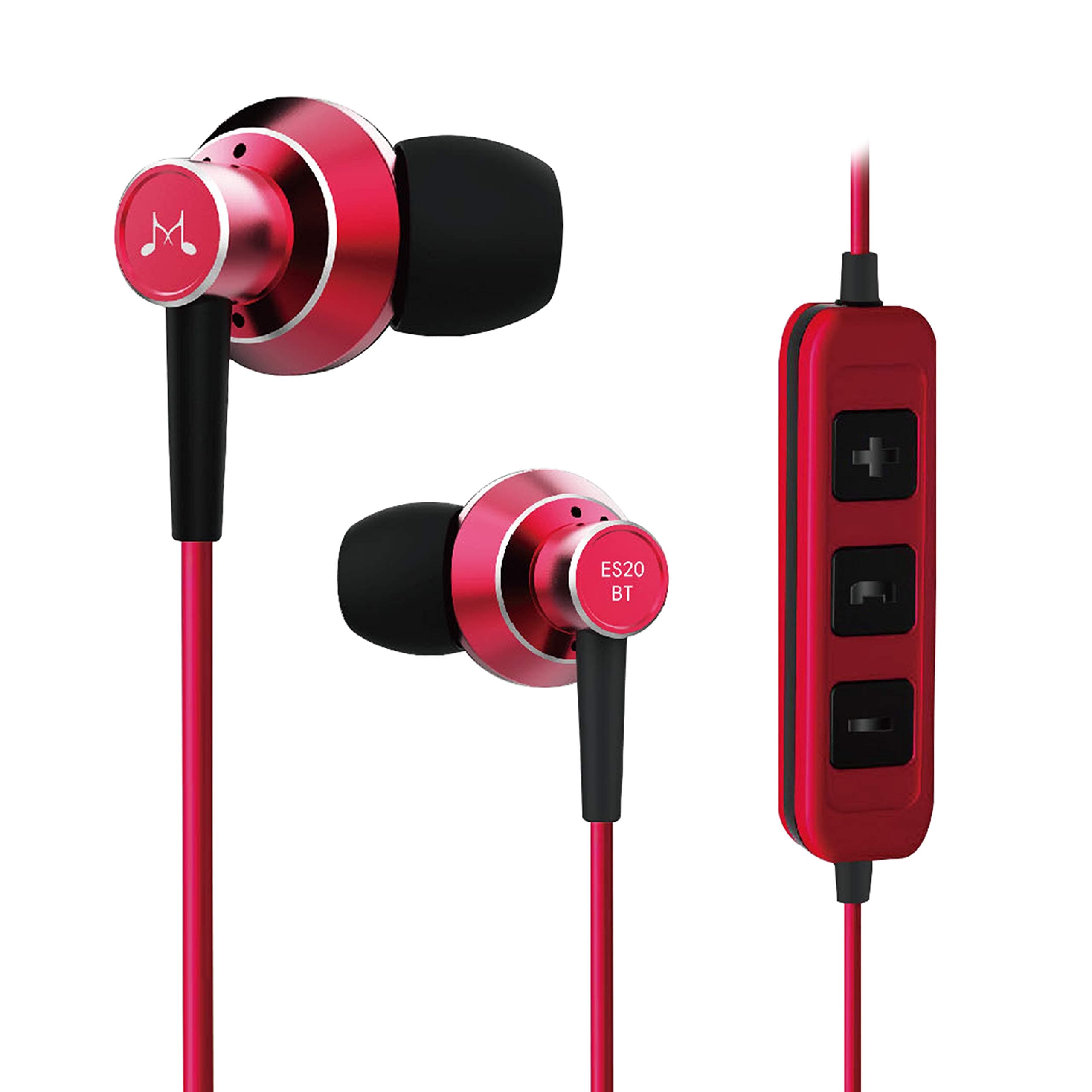 SoundMAGIC ES20BT Bluetooth Earphones with Microphone in Ear Noise Isolating Earbuds Hi-Fi Stereo Headphones for Sport, Workout, Travel