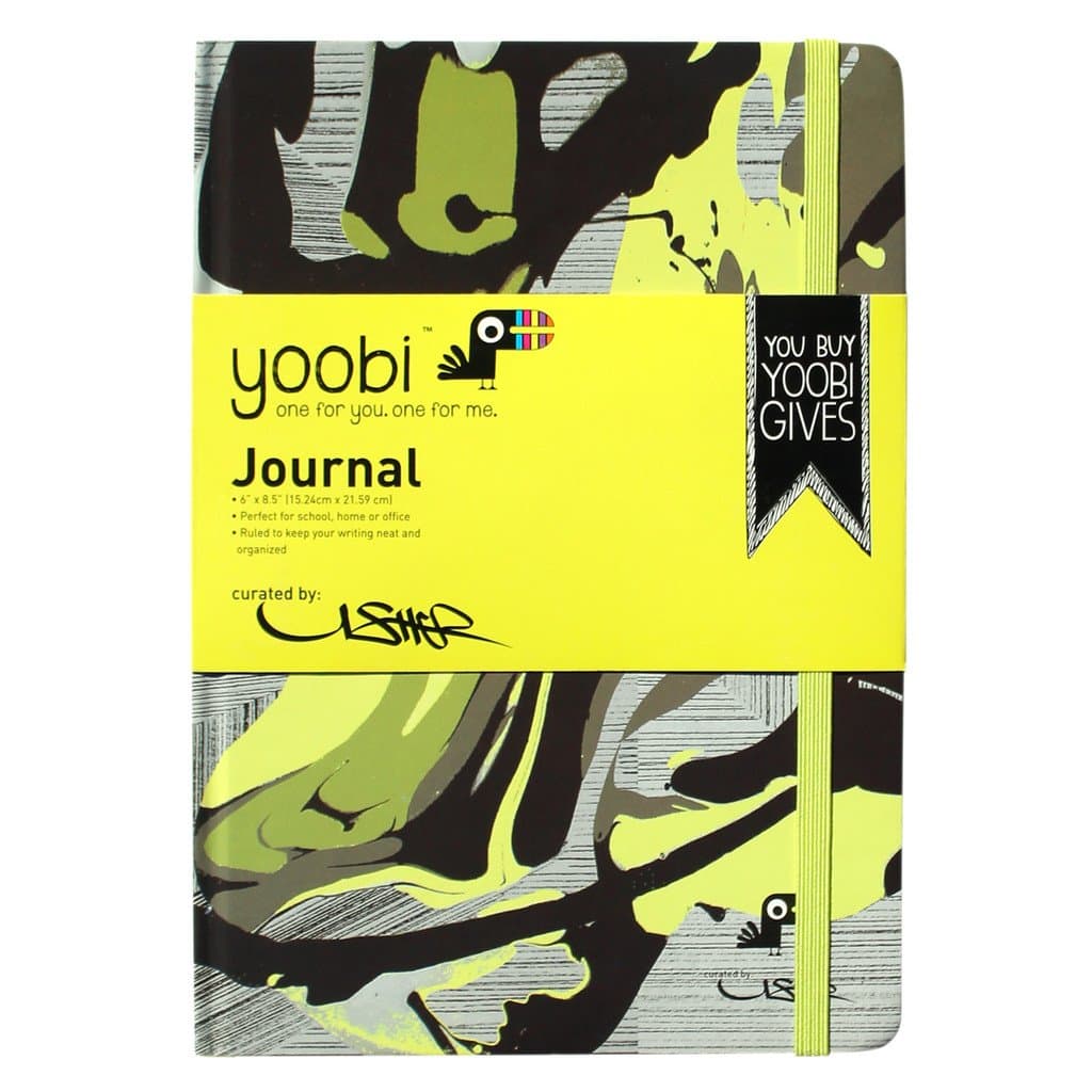 Yoobi by Usher Journal - Green Splatter Toy