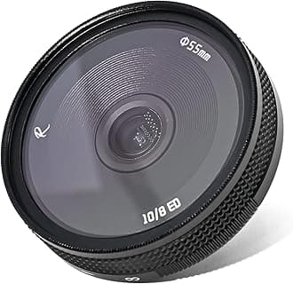 AstrHori 10mm F8 II Ultra Wide Angle Fisheye APS-C Manual Prime Lens Compatible with Sony E-Mount Mirrorless Camera A6000,A6300,A6400,A6500,A5100,A5000,A6600,NEX-3,NEX-3N,NEX-3R,NEX-C3,NEX-F3K(Black)