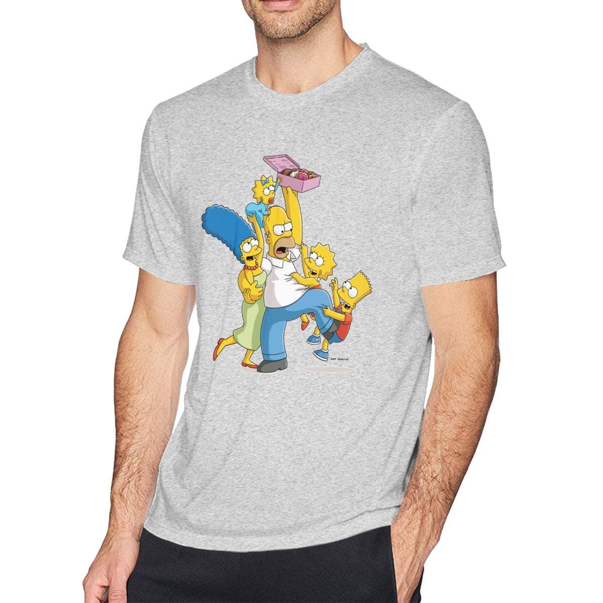 Simpson Family Mens Shirt Short Sleeve T-Shirt, Casual Shirt for Men Teenagers