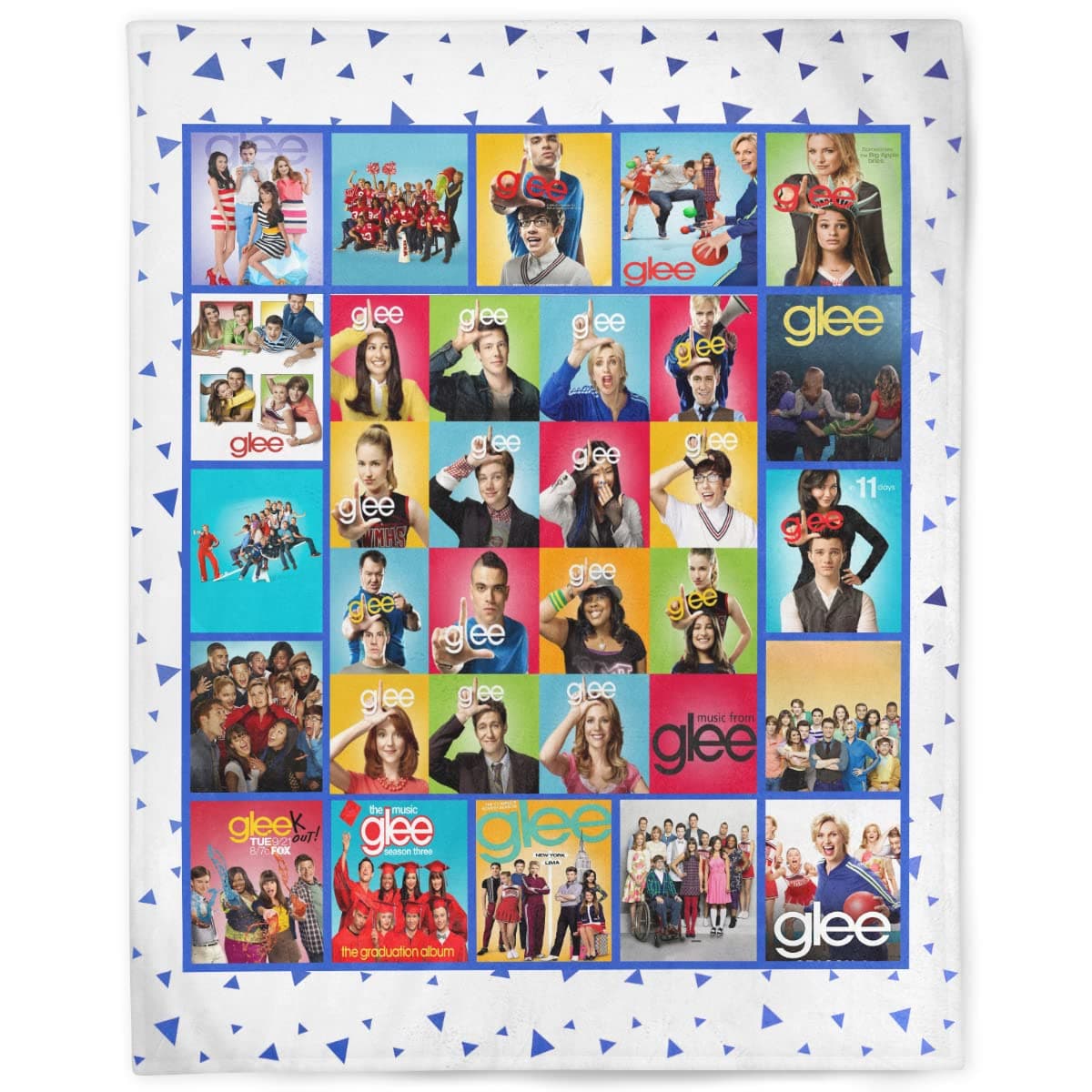 AdrianSantiagAdrianSantiag Throw Blanket Sherpa Fleece Glee Bedding Warm Soft Flannel Quilt Winter Home Decor Room Essentials, Multicolor, 30x40in, 50x60in, 60x80in