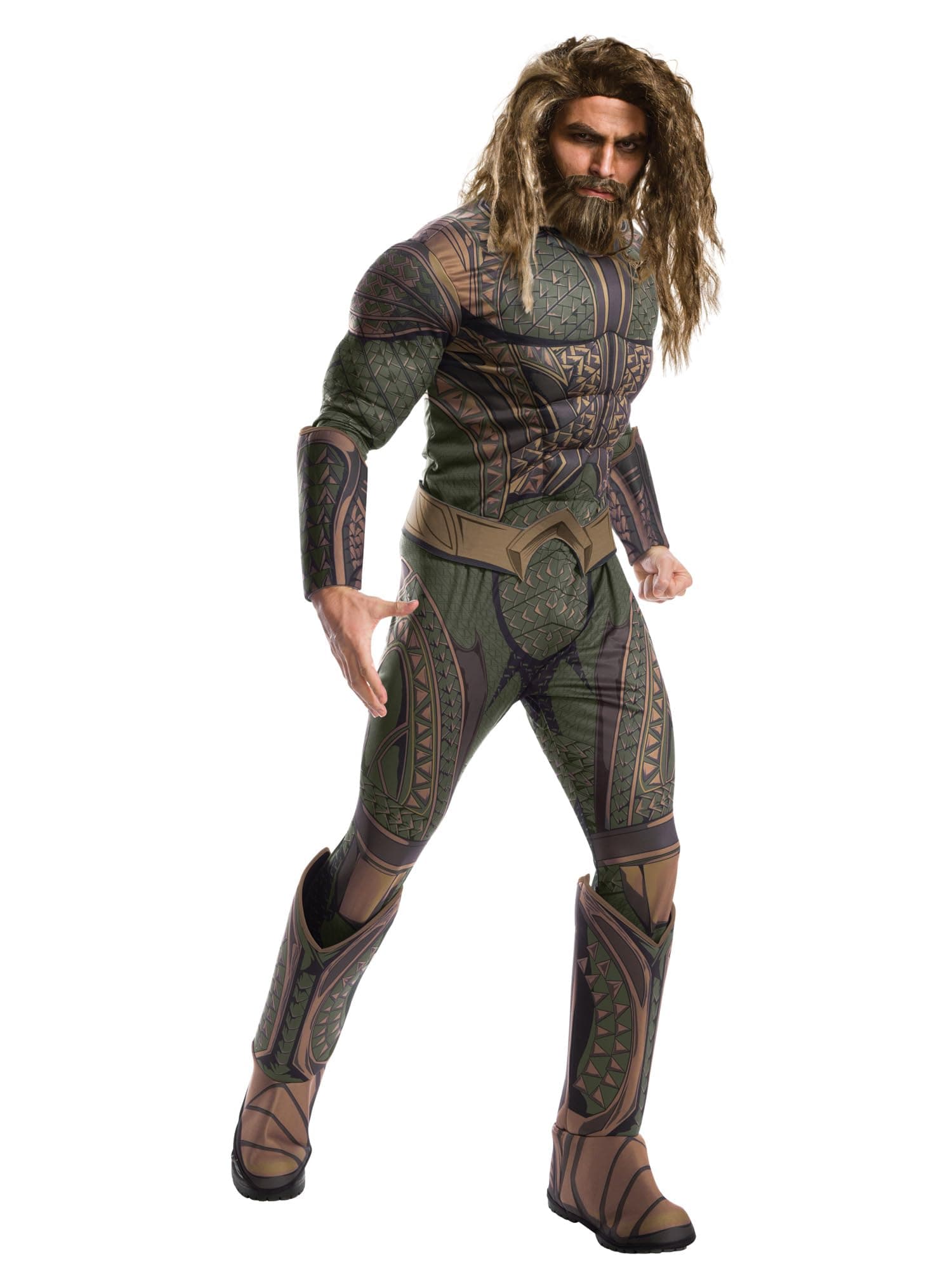 Rubie's Costume Co. Men's Justice League Aquaman Beard and Wig, Multi-colored, One size