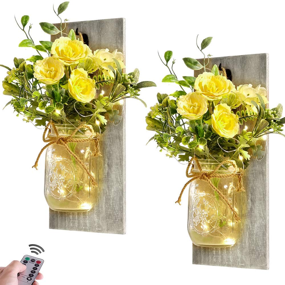 Mason Jar Sconces
