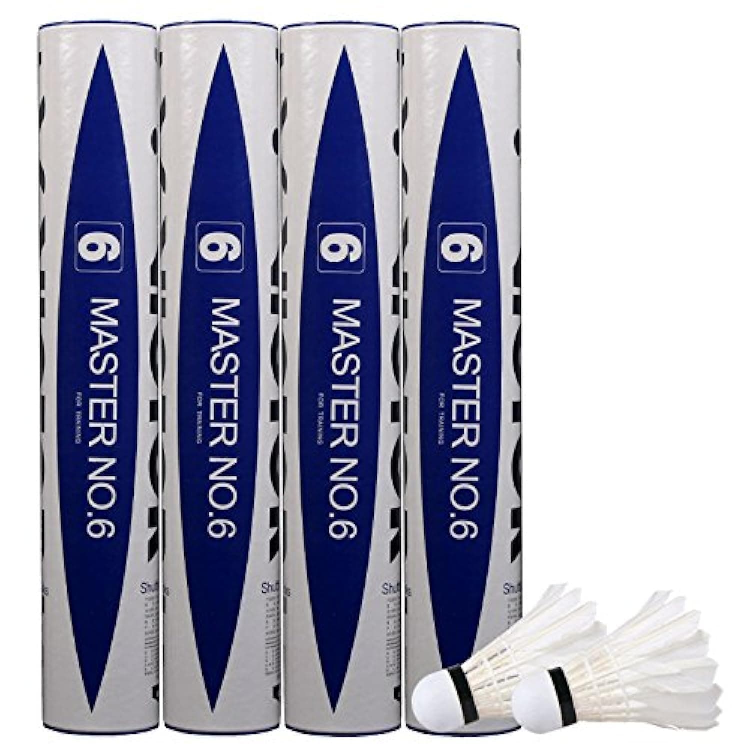 Master No.6 Badminton Shuttlecock Birdy 12-Pack (Speed-77)