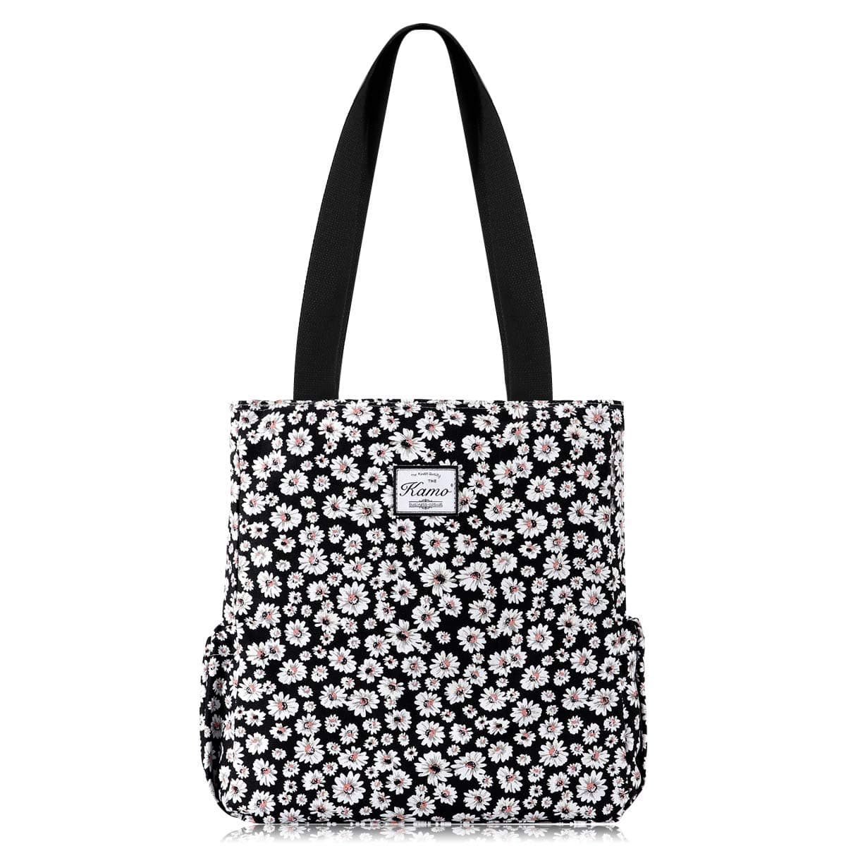 KAMO Floral Tote Bag - Waterproof Lightweight Handbags Travel Shoulder Bag for Hiking Yoga Gym Swimming Travel Beach