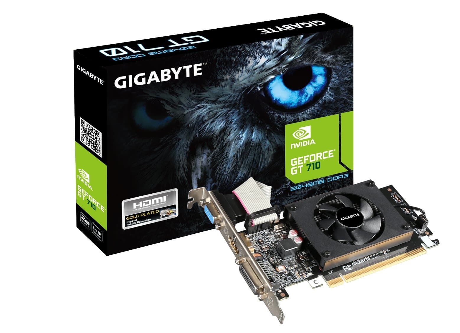 GeForce GV-N710D3-2GL 2GB PCI-Express Graphics Card (Black)