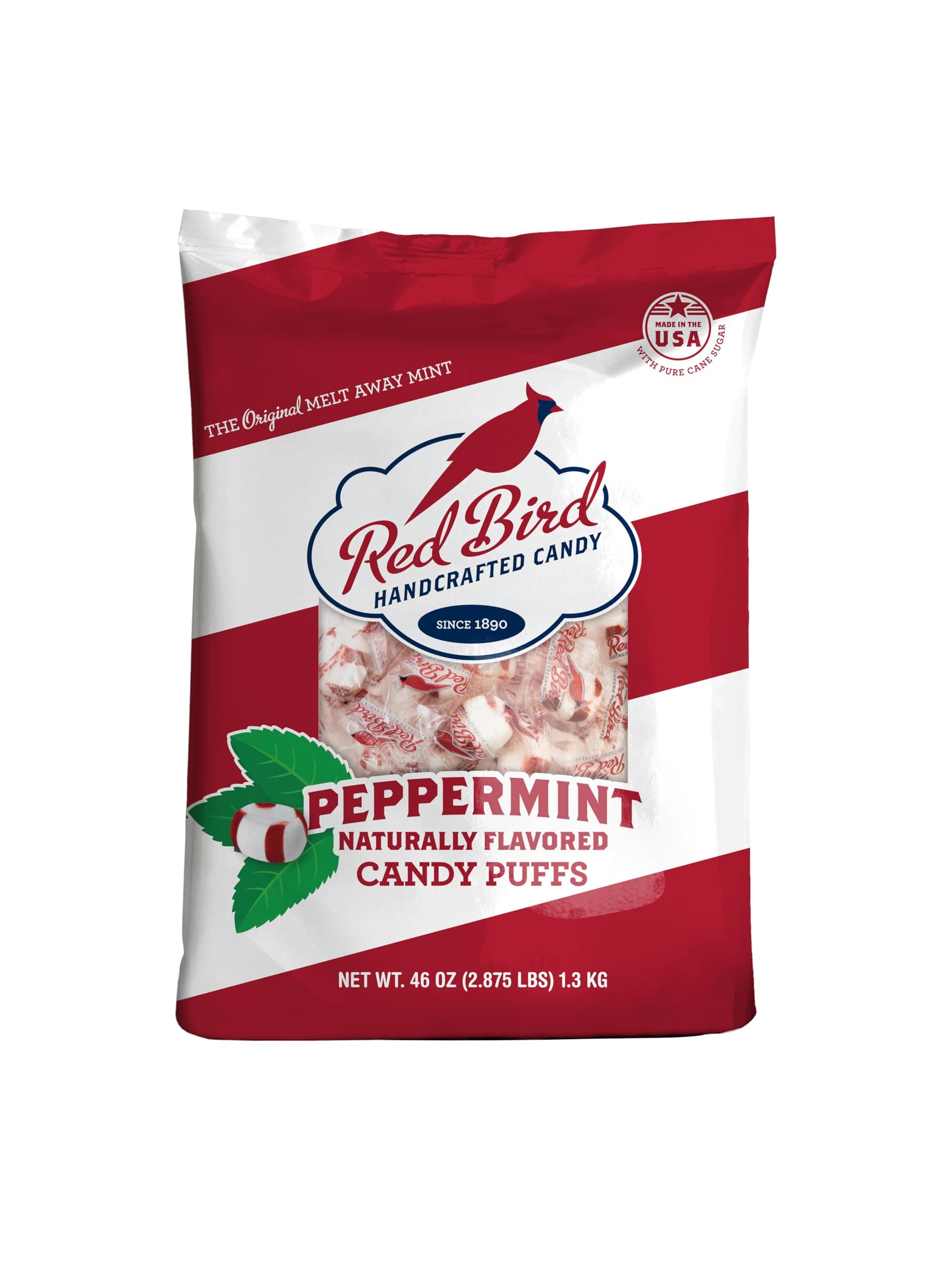 Red Bird Soft Peppermint Candy, Soft Mints Individually Wrapped, 46 oz Bag
