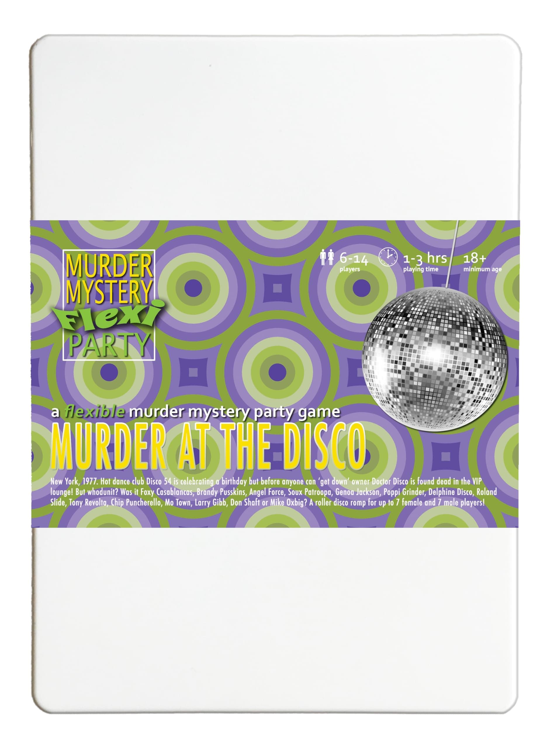 Murder at the Disco 6-14 Player Murder Mystery Flexi Party