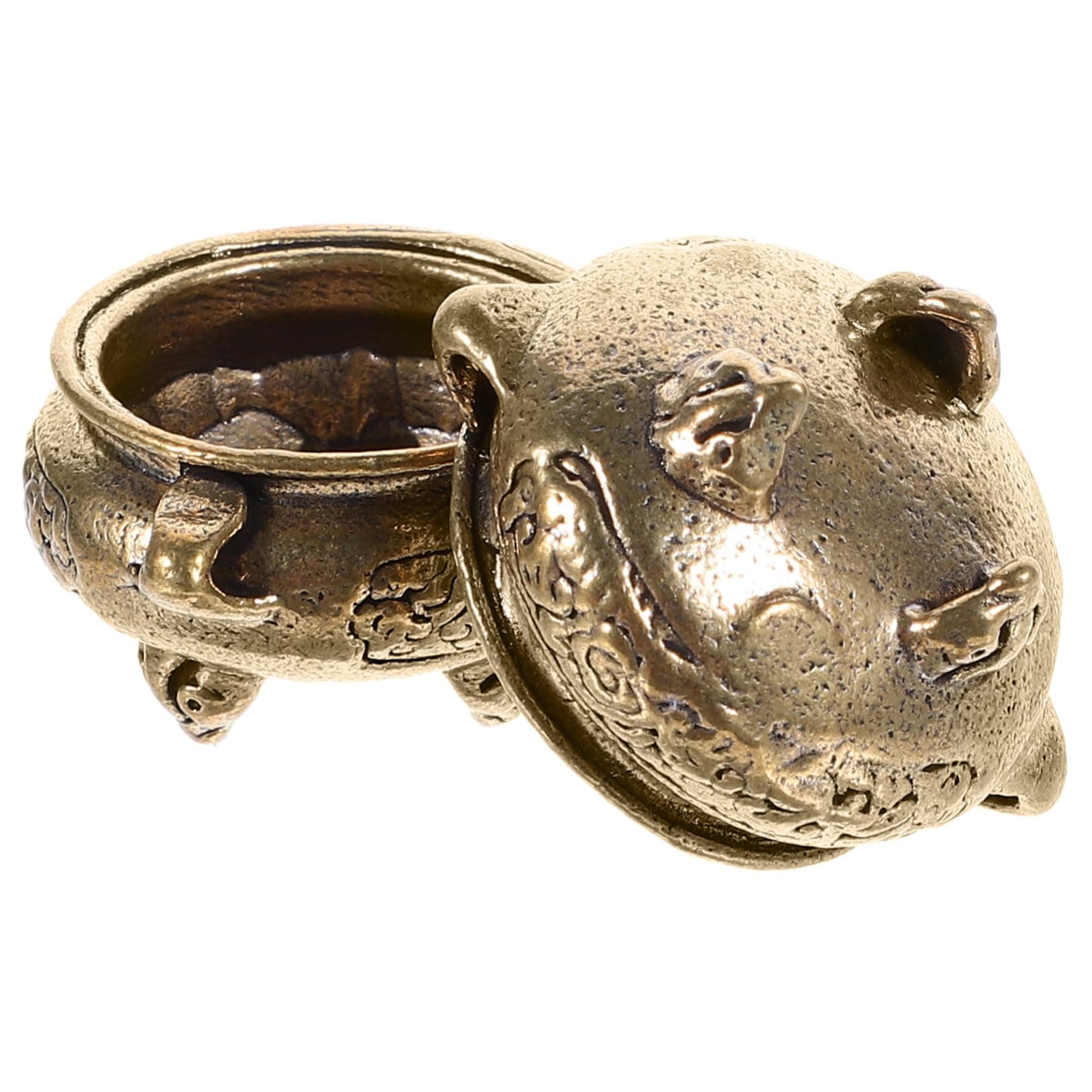 GOOHOCHY2pcs Incense Burner Censer Ornament Yoga Incense Holder Home Censer Holder Aroma Burner Fasolahome Incense Holder Metal Decor Incense Stick Bowl Brass Decorations Mini