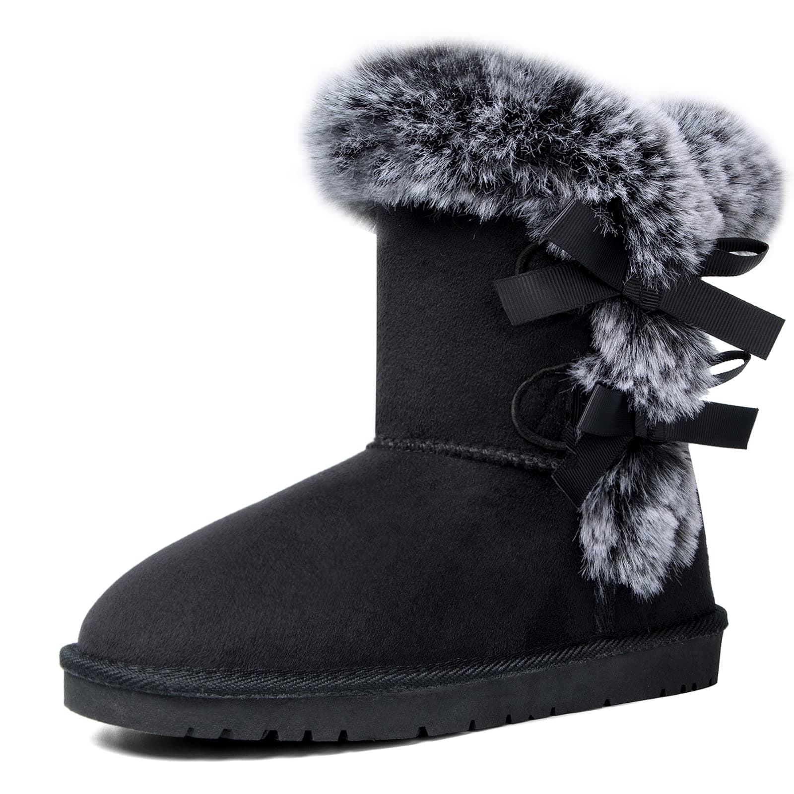 Women Snow Boots Classic Mid-calf Fur Lining Fashion Winter Boots
