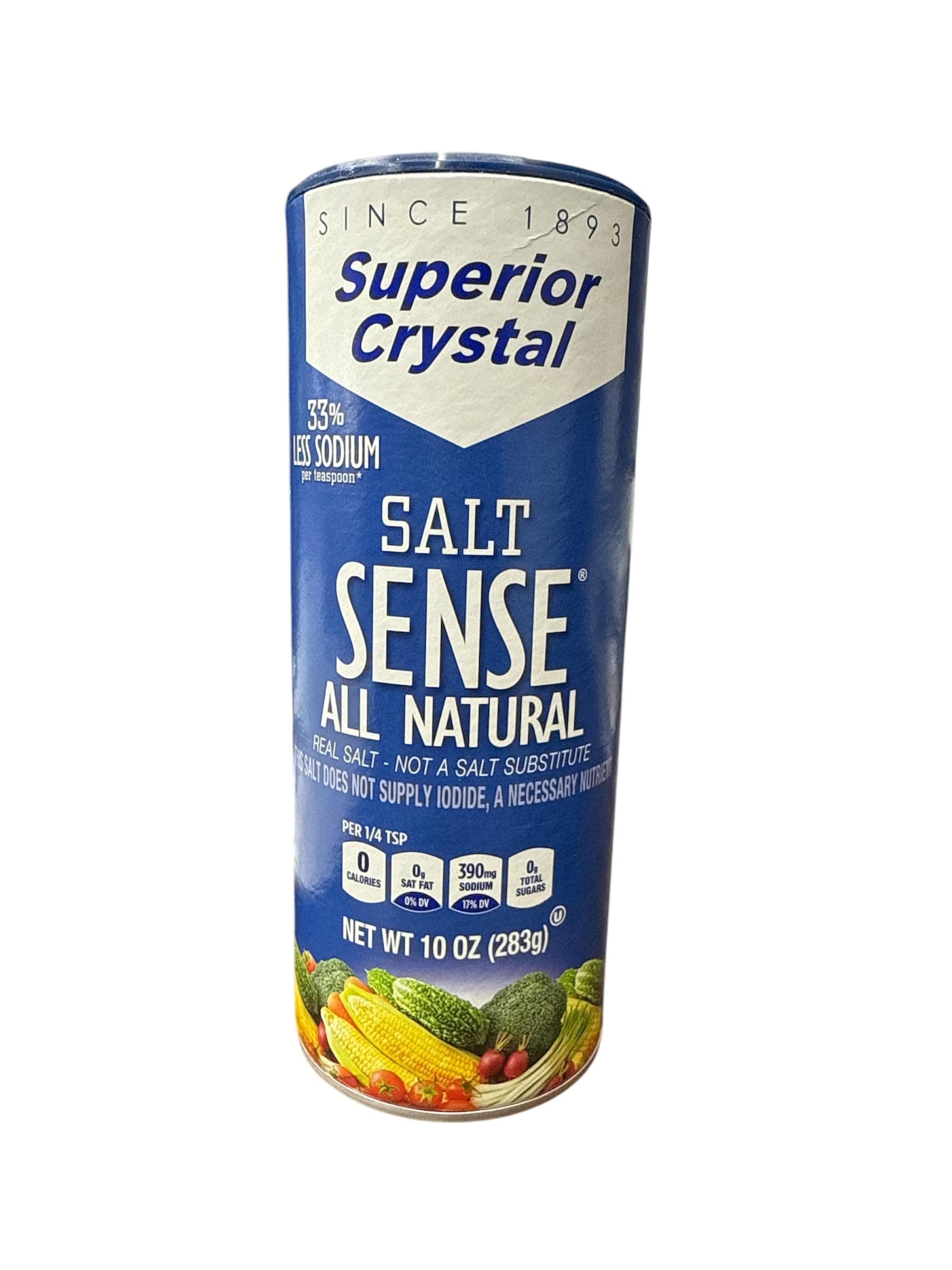 Salt Sense Non-Iodized Salt, 3 Pack (33% Less Sodium)