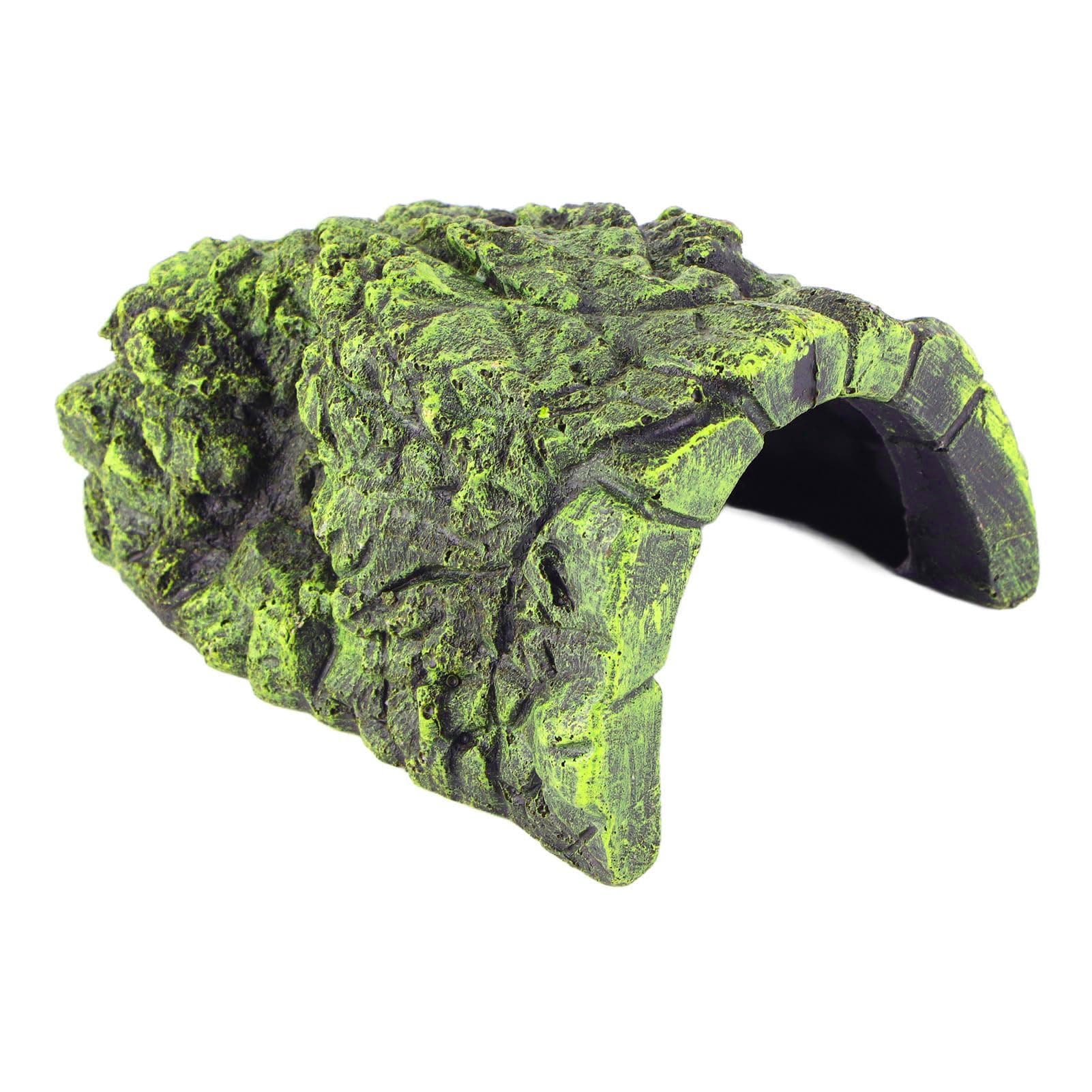 Resin Reptile Hiding Fish Cave, Aquarium Decor Habitat, Shelter for Turtle (DB-025C Big Turtle Cave)