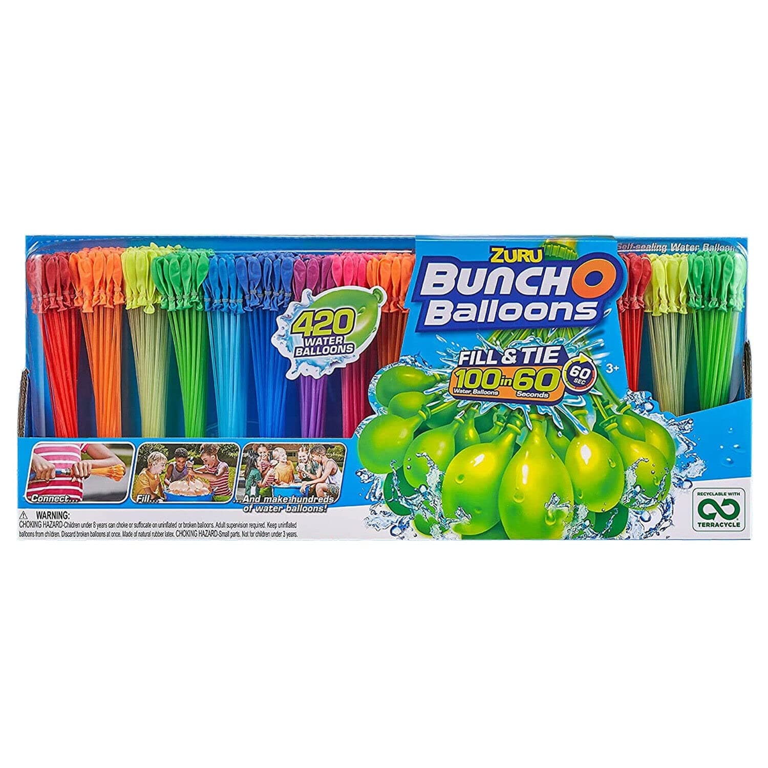 ZURUBunch O Balloons 420 Water Balloon Summer Party Mega Pack