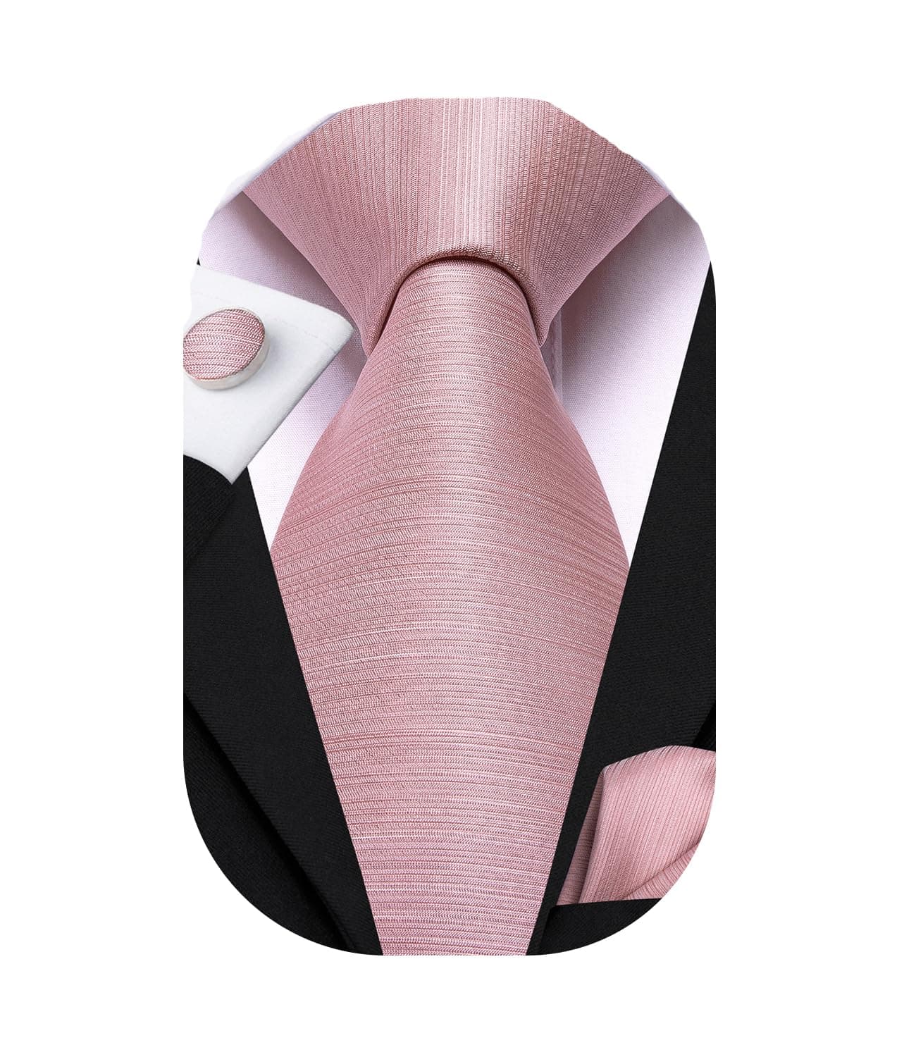 Dubulle Mens Paisley Floral Silk Tie for Men Striped Tie and Pocket Square Set for Wedding Business