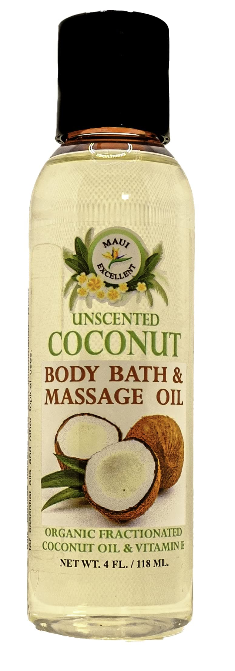 Unscented Coconut Body, Bath & Massage Oil
