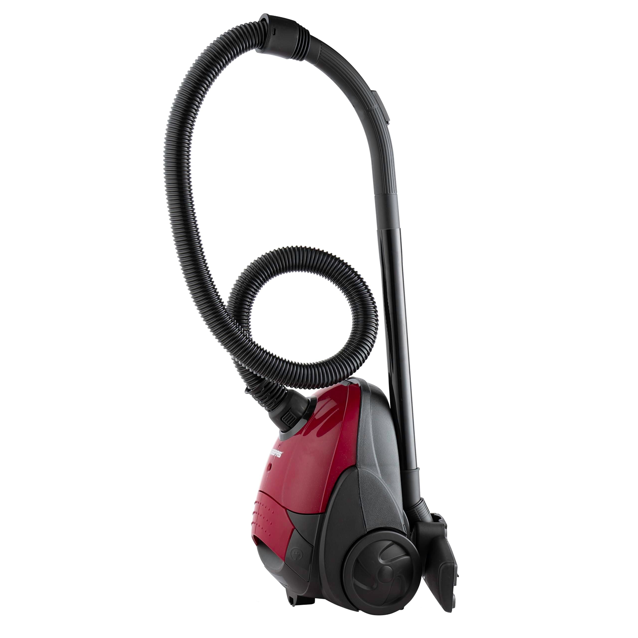 Geepas GVC2594 Vacuum Cleaner with Dust Bag, 2200W - 1.5L - Powerful Suction - Dust Full Indicator | Flexible Hose with Airflow on Handle | Pedal Switch and Auto-Rewinding Wire | 2 Years Warranty