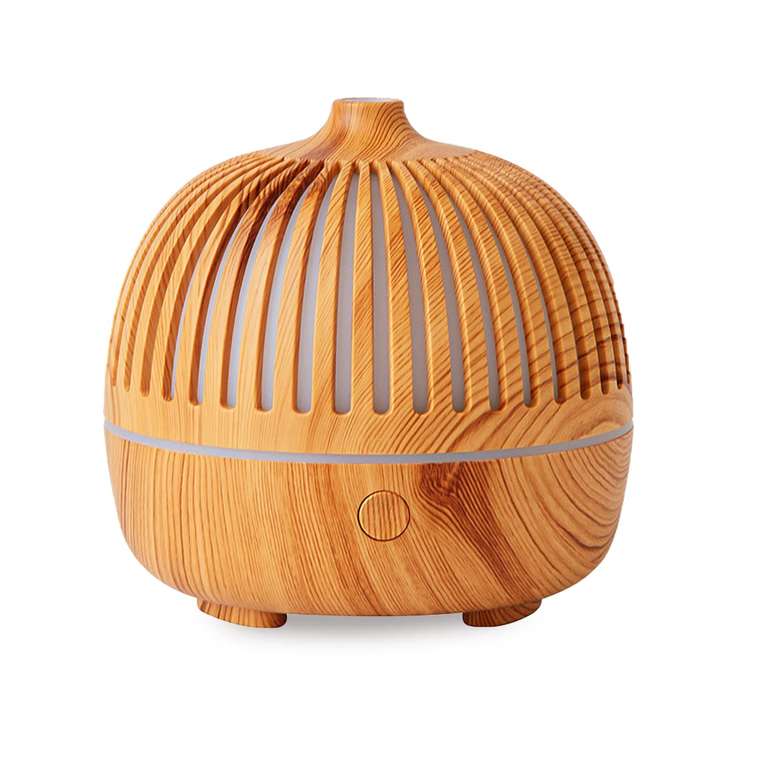 Essential Oil Diffuser, 180ml Upgraded Aromatherapy Diffuser Cool Mist Humidifier with 7 Colors Lights 2 Mist Mode Waterless Auto Off for Home Office Room, Classic Sandalwood (Light Brown)