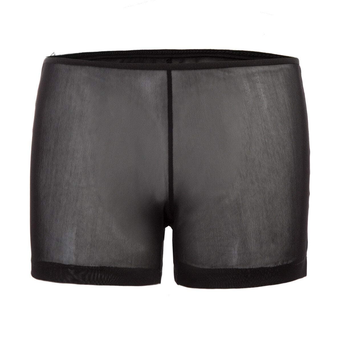 ELECTROPRIMEMens Sheer Mesh See Through Lounge Underwear Boxer Briefs Trunks Shorts Lingerie Beige