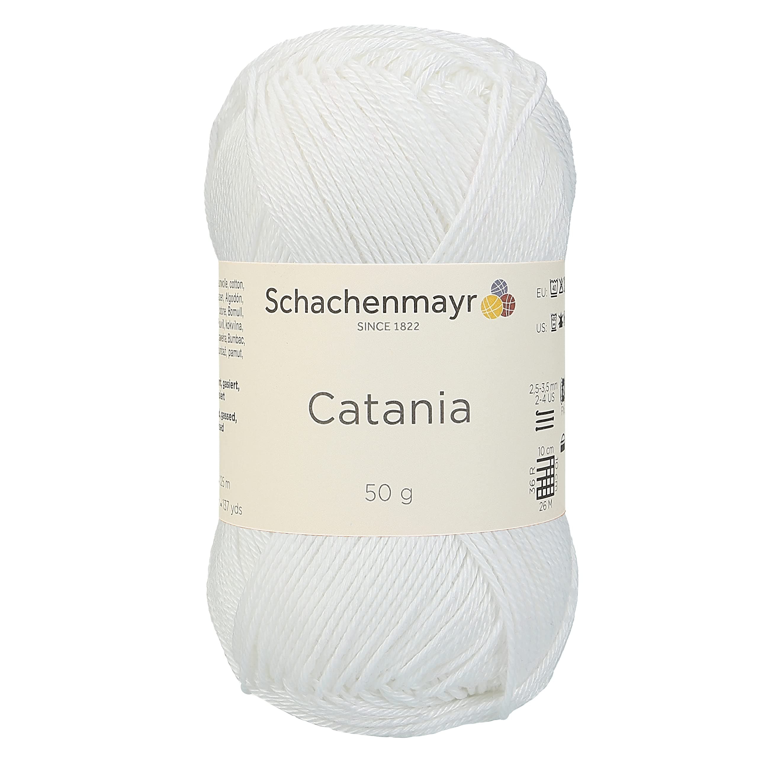Schachenmayr (SMC) Catania Originals 100% Mercerized Cotton Yarn 1.76 Oz (50g) / 136 Yrds (125 m) Amigurumi Yarn Fine-Sport 2 (106)