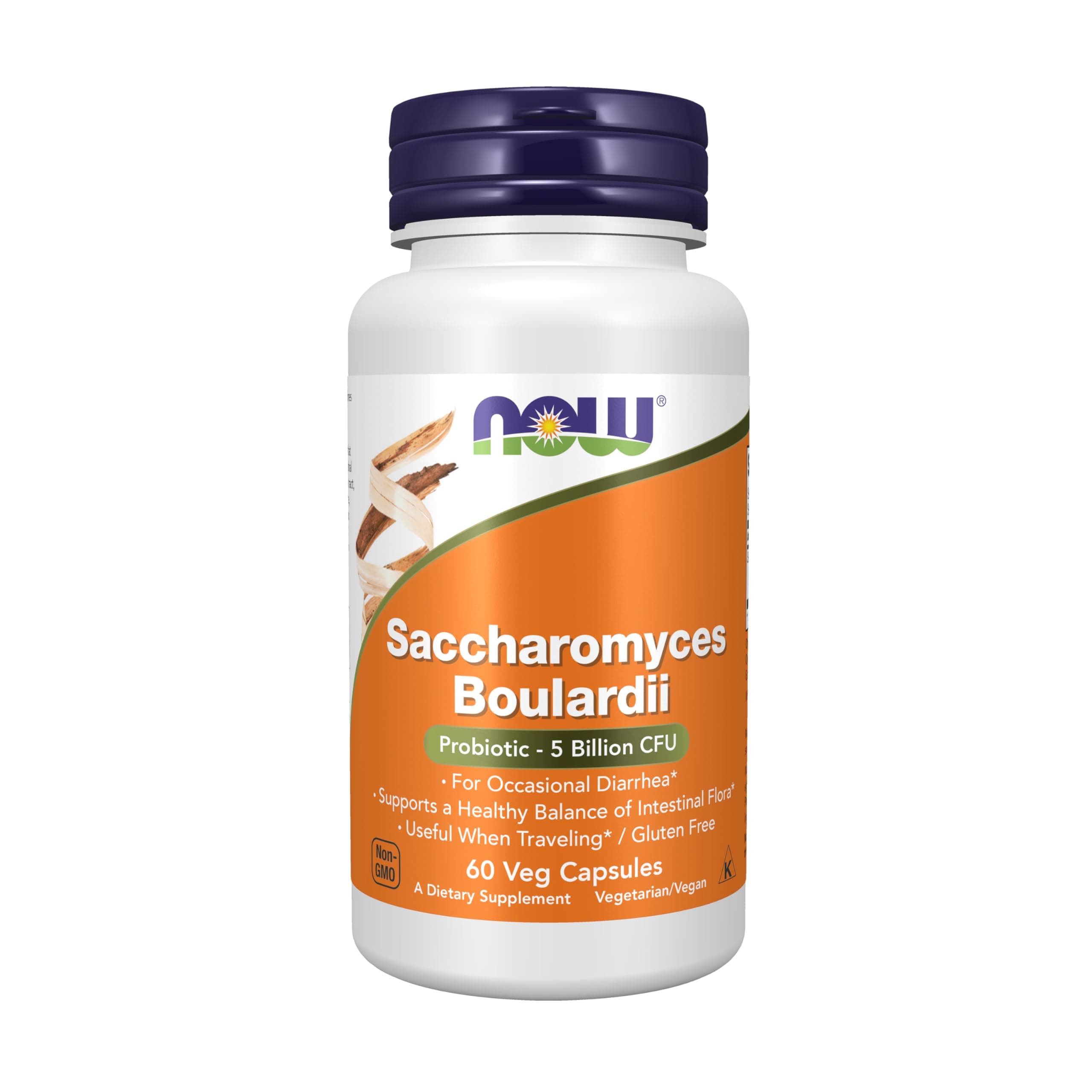 Now Foods, Saccharomyces Boulardii, 60 Veg Capsules, 60 grams
