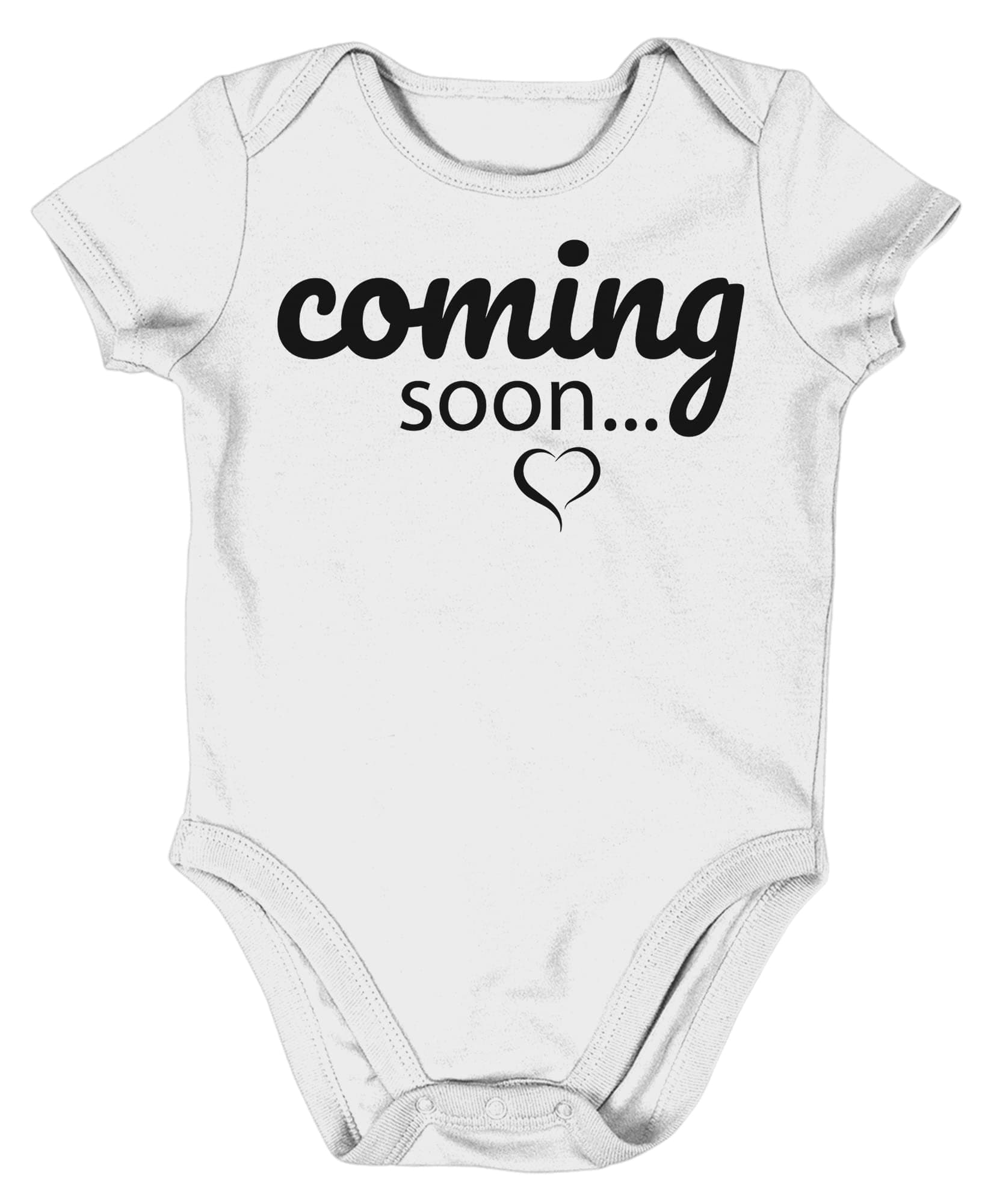 ShirtShackComing Soon Funny Babygrow Newborn Gift for Baby Shower New Dad