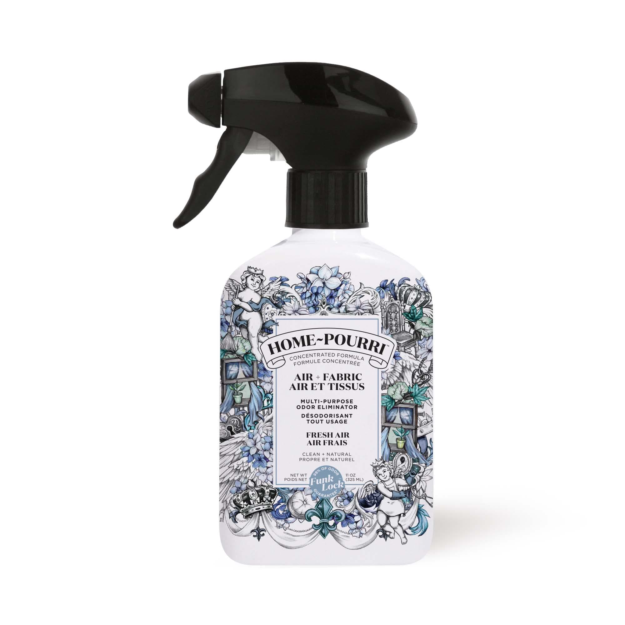 Pourri Upholstery Deodorizer + Air Freshener Spray - Home-Pourri Fabric Spray - Fresh Air Scent - Versatile Room Freshener Works In the Air, On Fabric & In Trash Cans (325 ml)