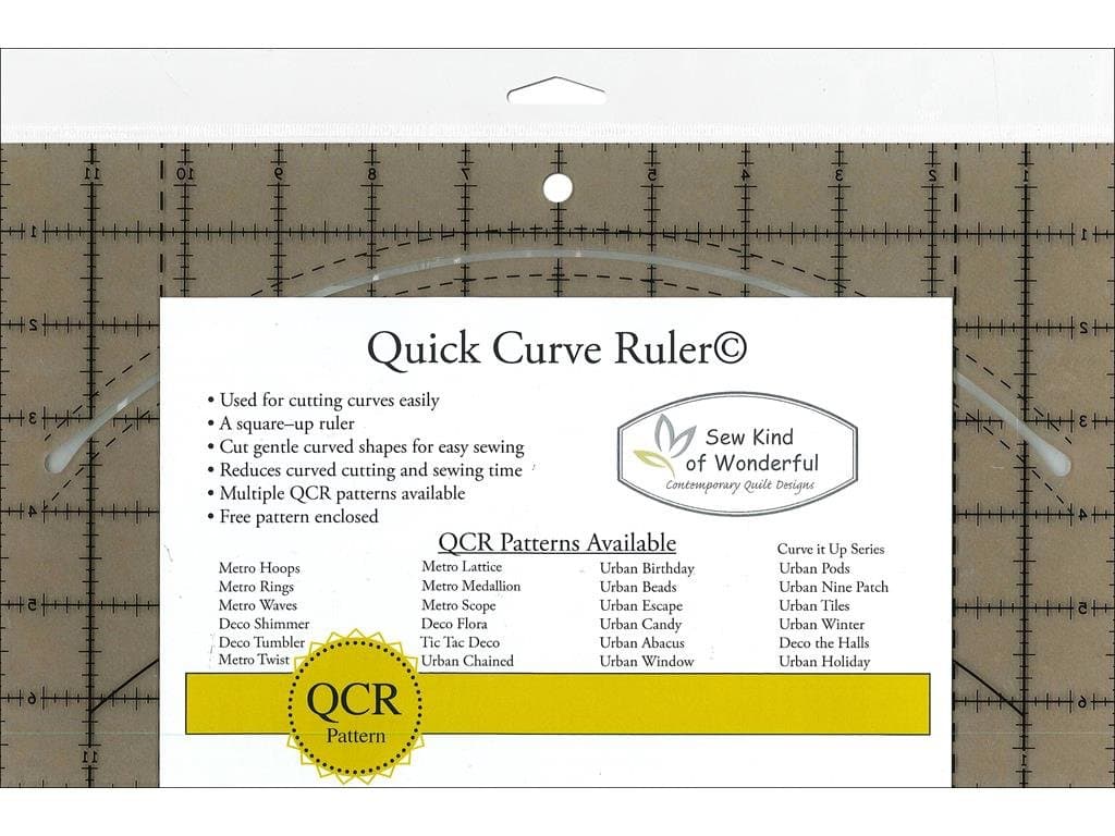 Sew Kind Of Wonderful Quick Curve Ruler, Acrylic, Original Version