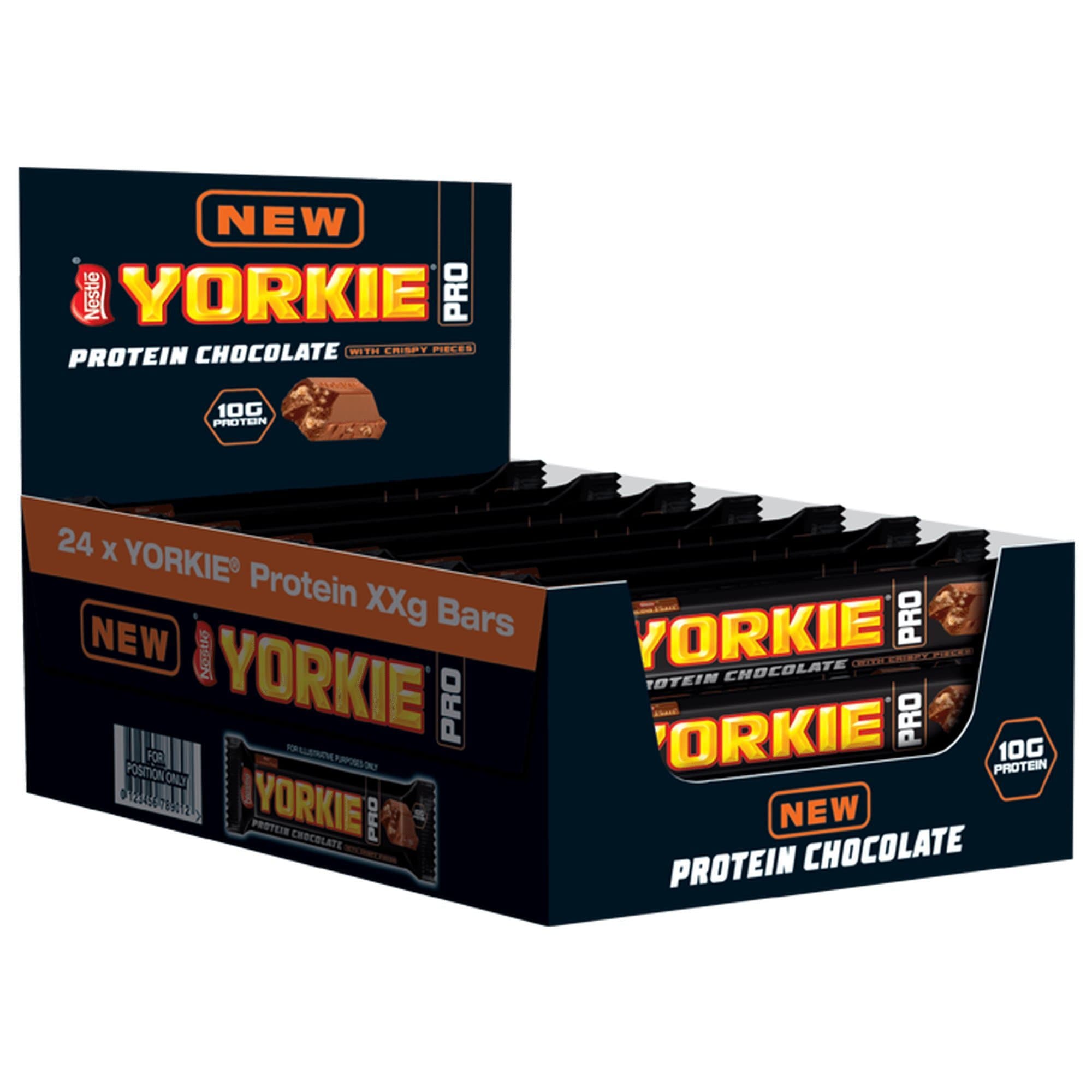 Yorkie Protein Chocolate Bar, 41.5 g, Pack of 24
