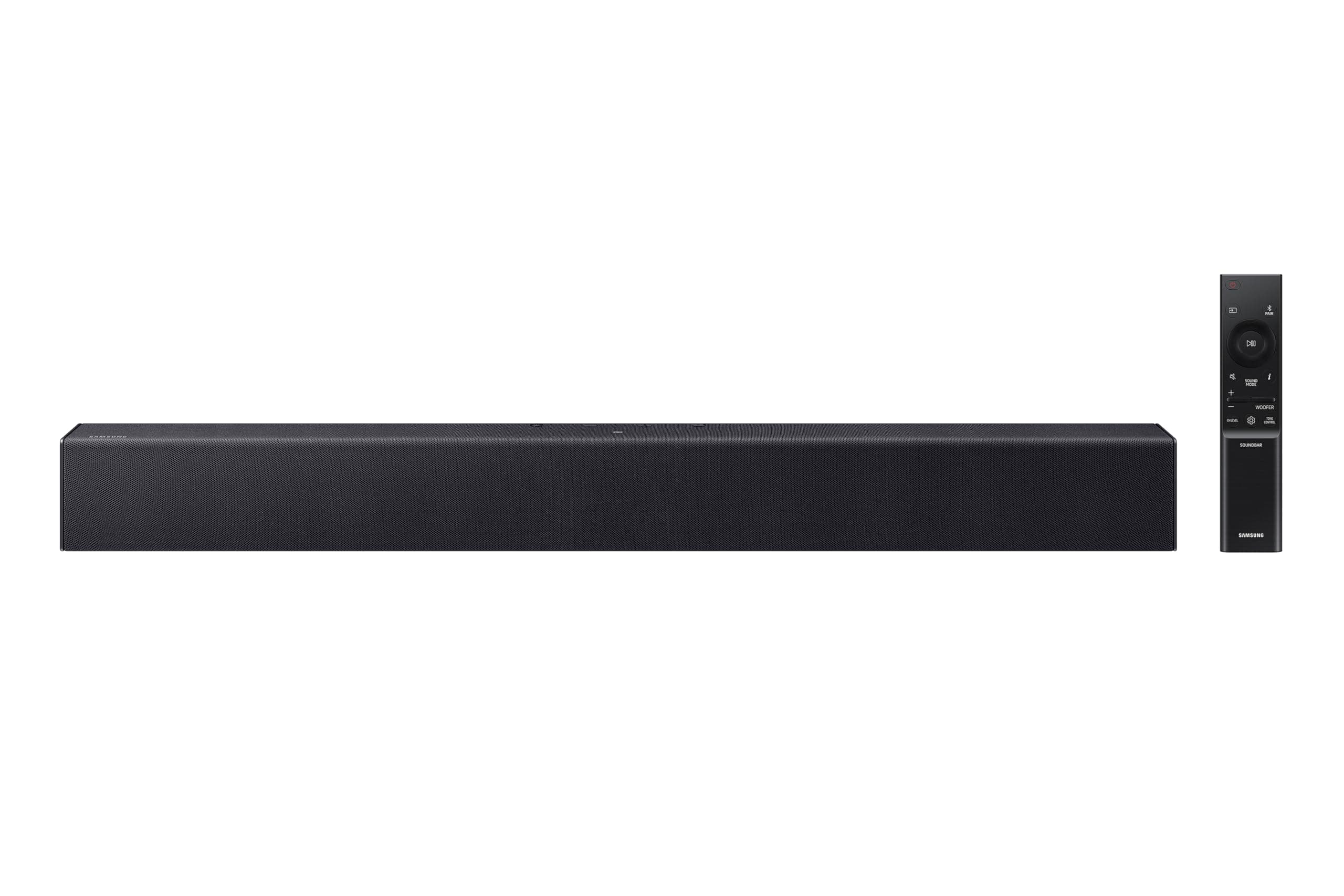 B-Series Soundbar HW B400F 2.0 ch Soundbar with Built in Subwoofer (2025 Model) One Remote Control, Surround Sound Expansion, Voice Enhance Mode