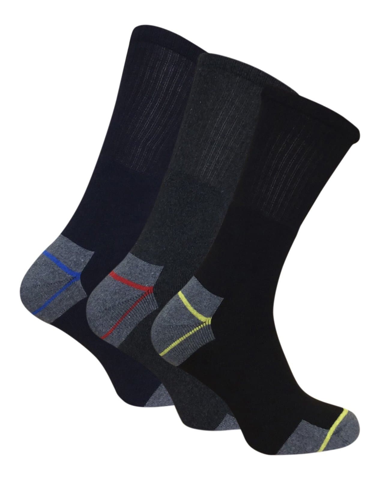 Mens Ultimate Long Lasting Work Socks for Steel Toe Boots 6-11 UK (3 Pairs