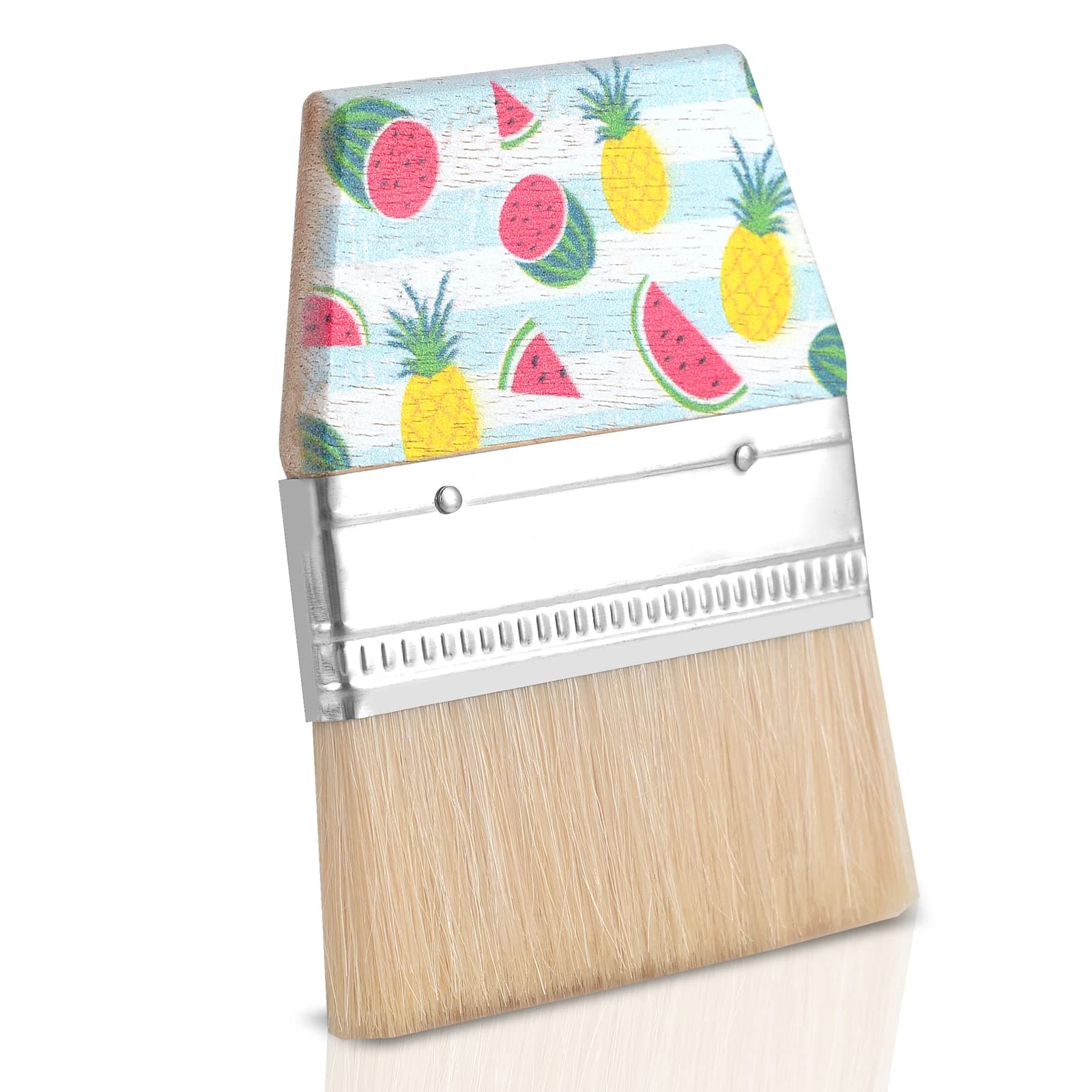 WANGDEFA Sand Beach Cleaning Brush Body Skin Feet Sand Remover for Beach Volleyball Sandboxes Beach Events Water Activities Sand Occasion (Fruit) (Wood 1)