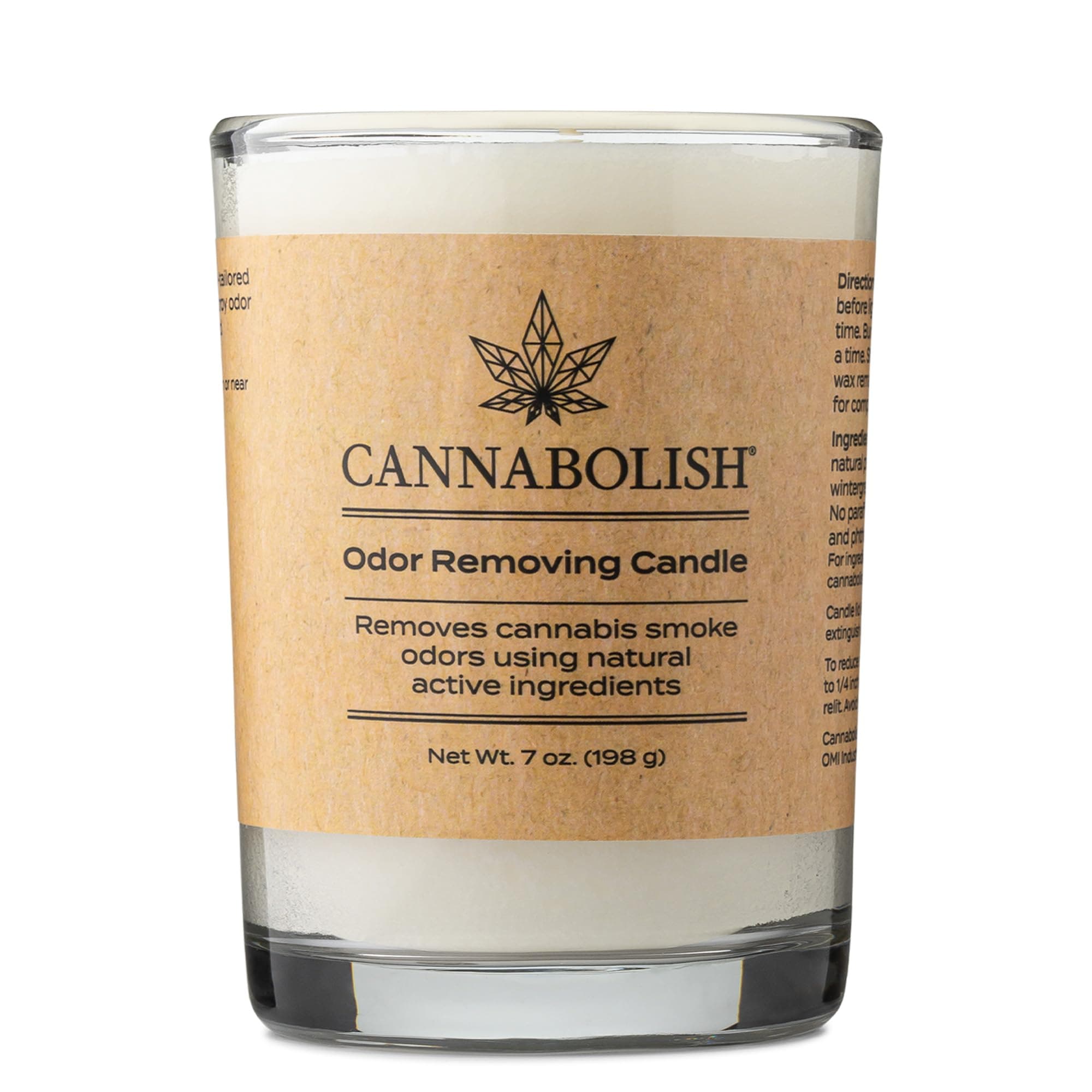 Smoke Odor Eliminating Candle, 7 oz, Natural Ingredients, Wintergreen scent