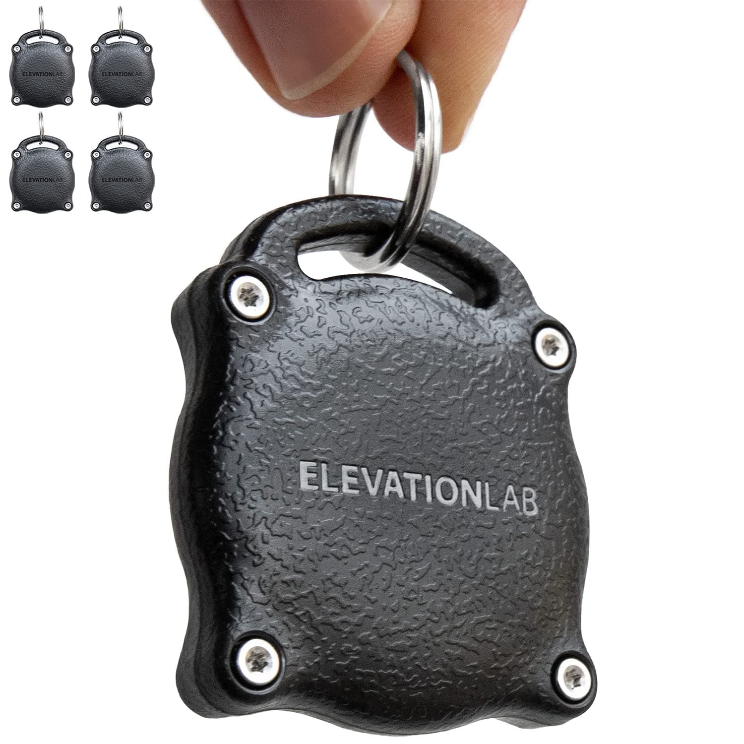 Elevation Lab AirTag Keychain - TagVault™ - The Original Waterproof AirTag Case | Indestructible (4 Pack) | 4 Pack, The Original, Waterproof, Indestructible, Ultra-Compact